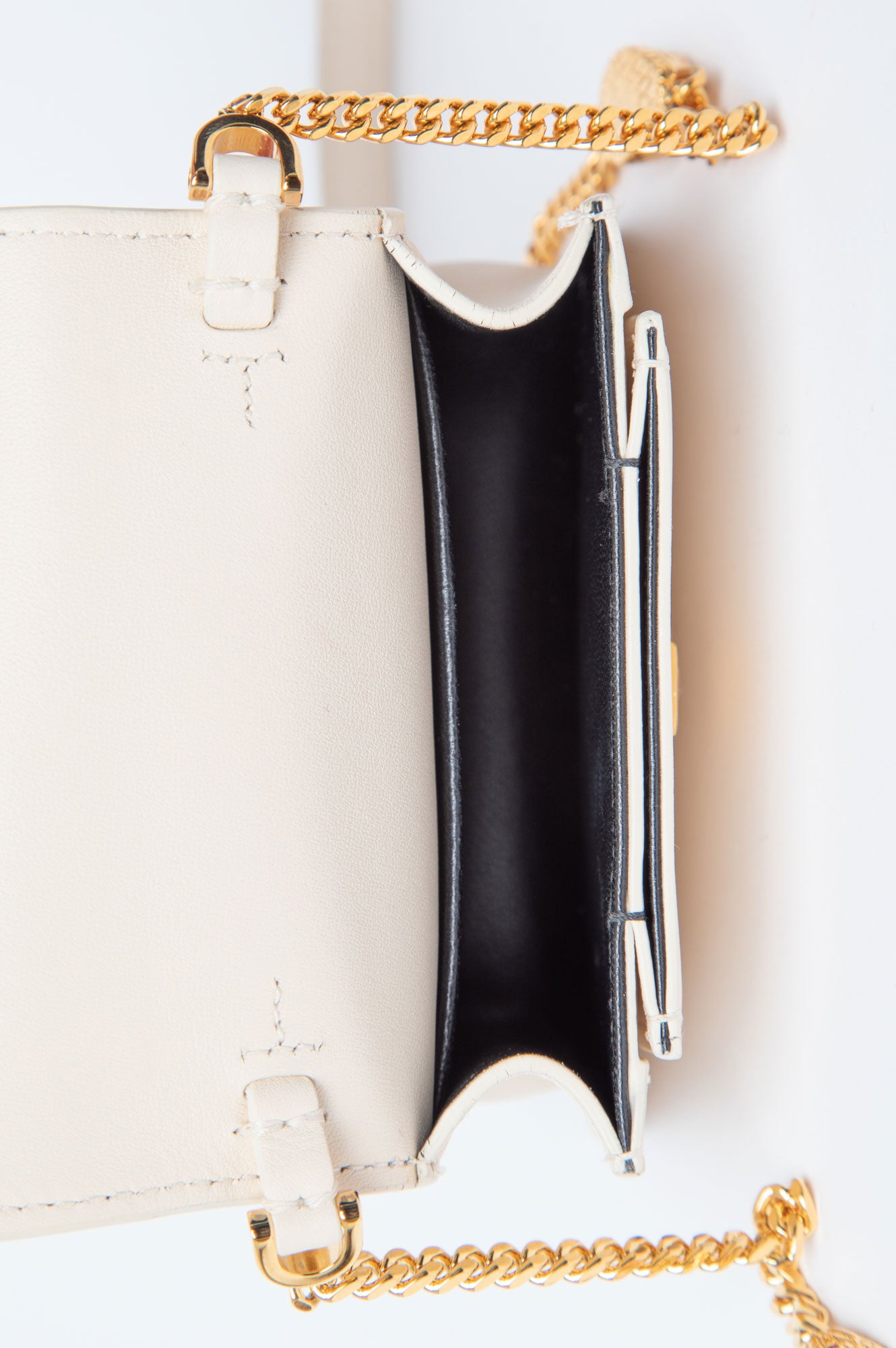 Bvlgari White Serpenti Forever Micro Bag