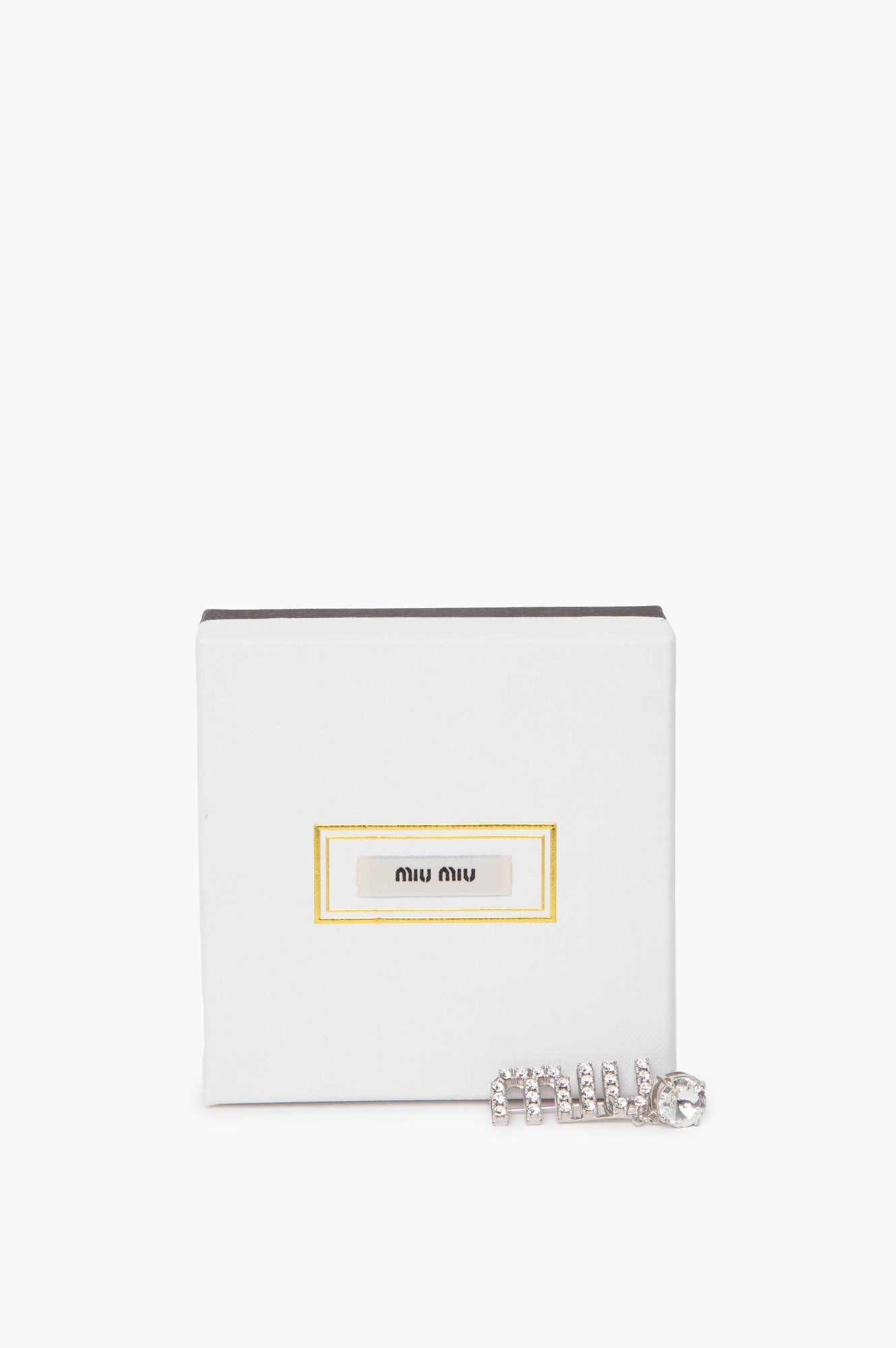 Miu Miu Diamond Pin Brooch