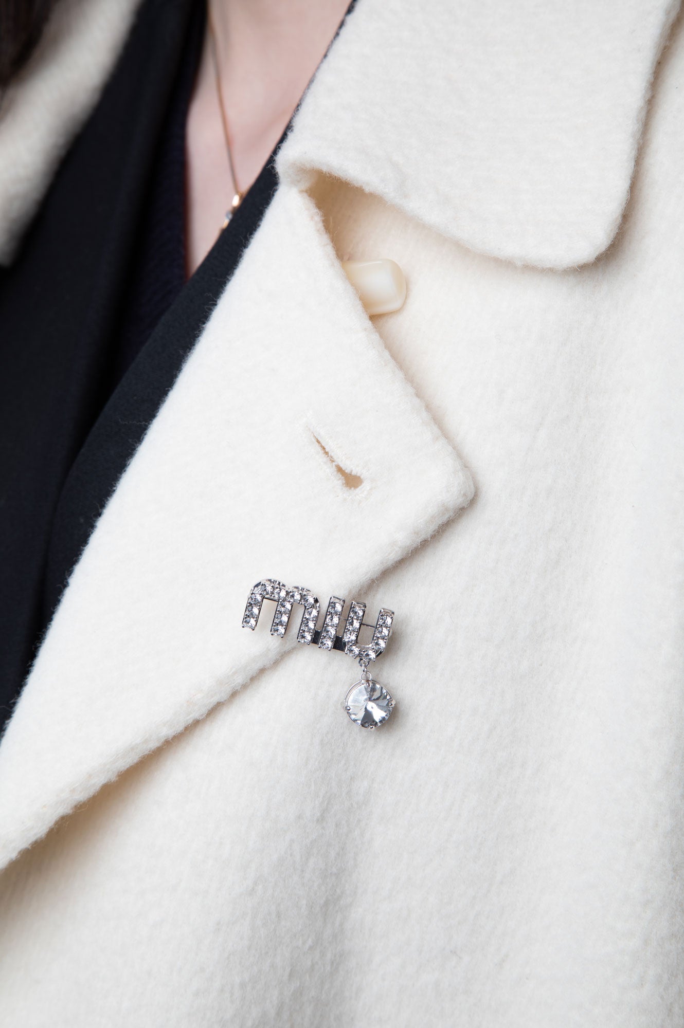 Miu Miu Diamond Pin Brooch