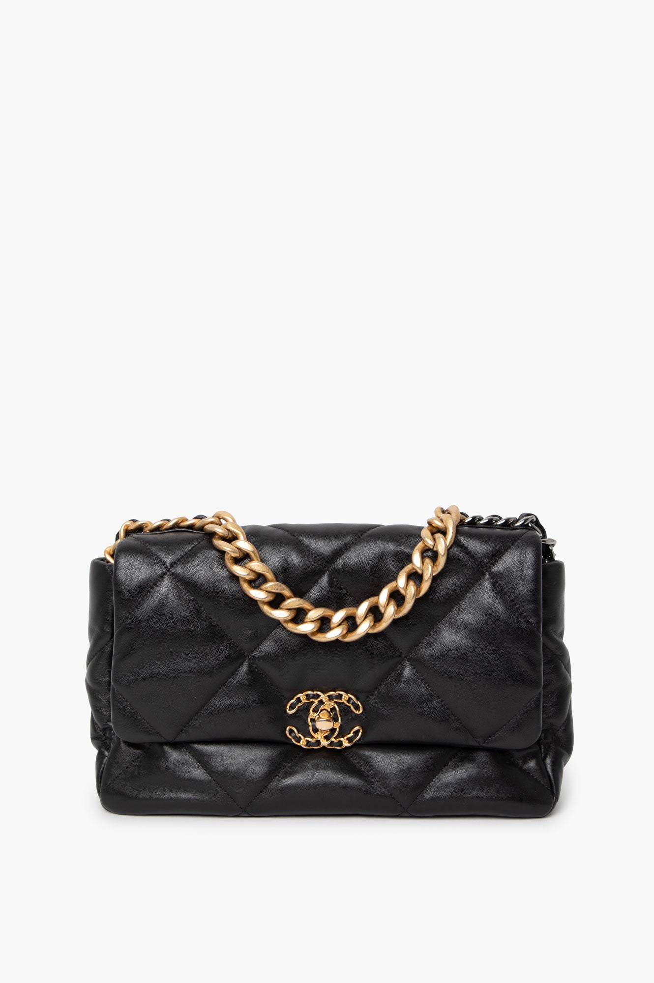 Chanel 19 Black Medium G/S Hardware
