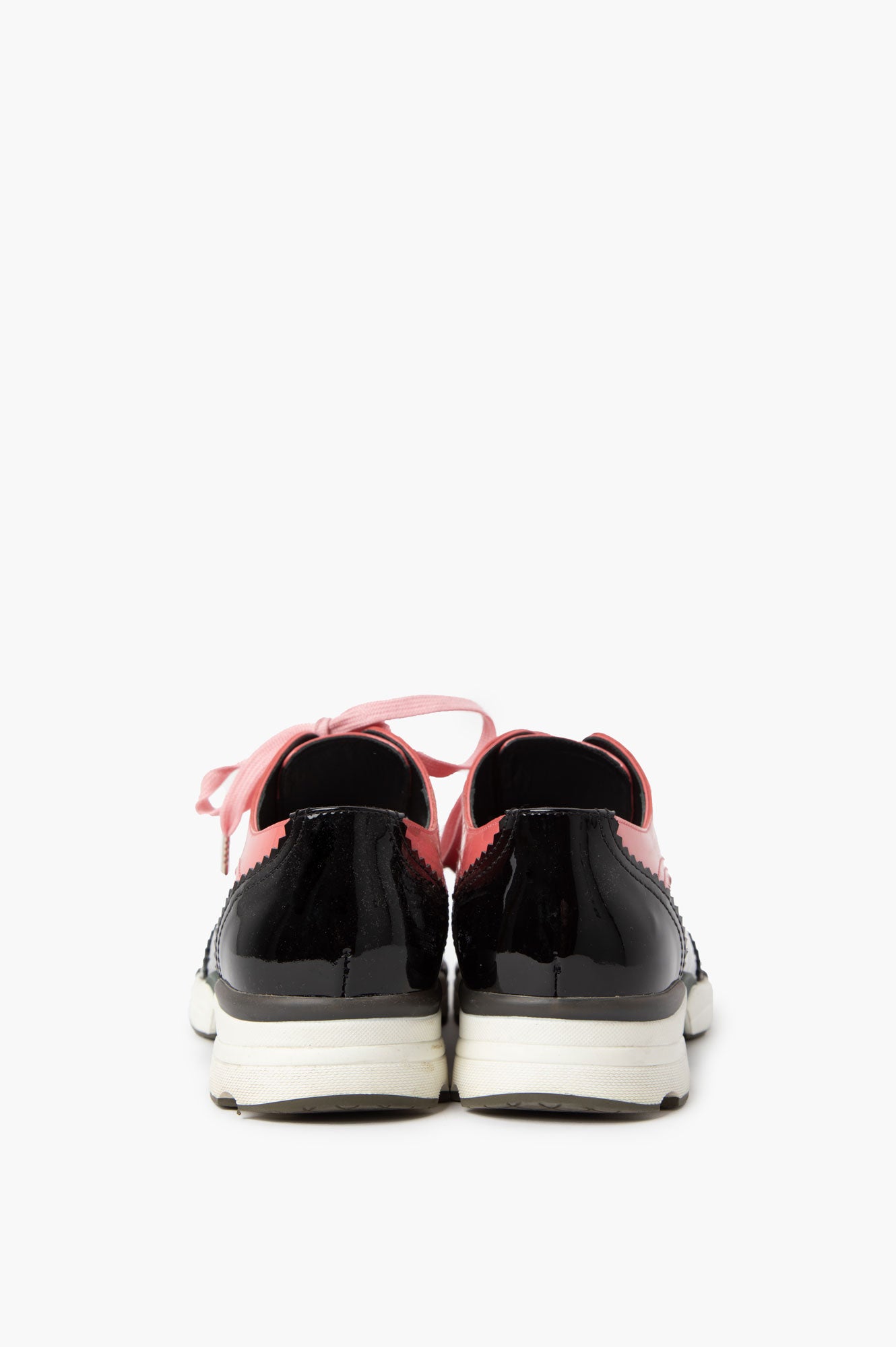 Chanel Black and Pink Oxford Sneaker Size 39