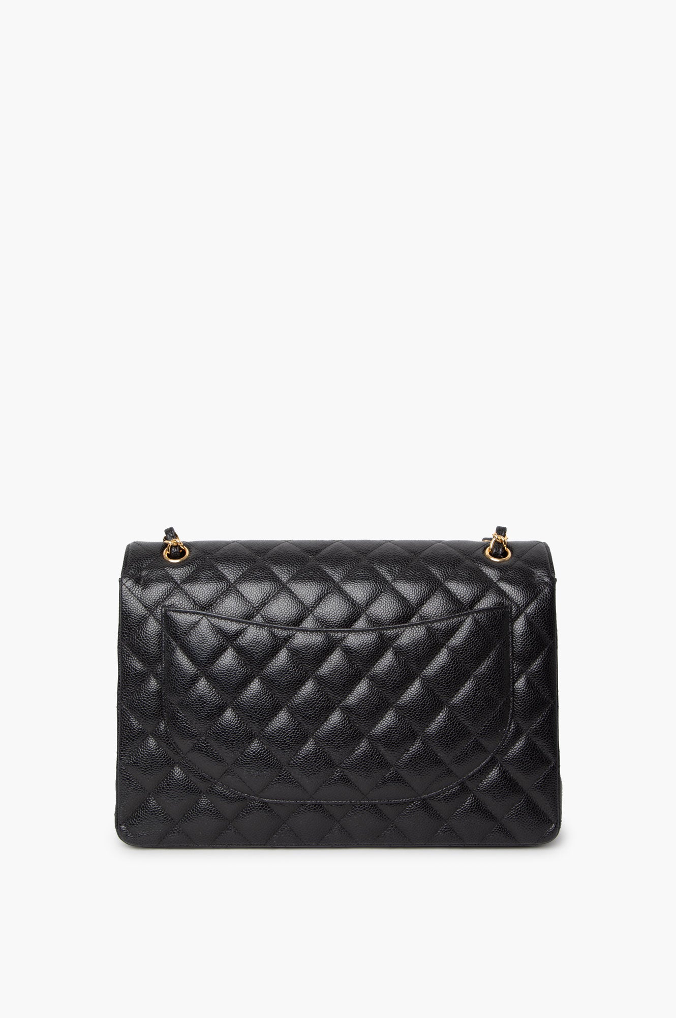 Chanel 2021 Black Caviar Maxi Classic Flap Bag