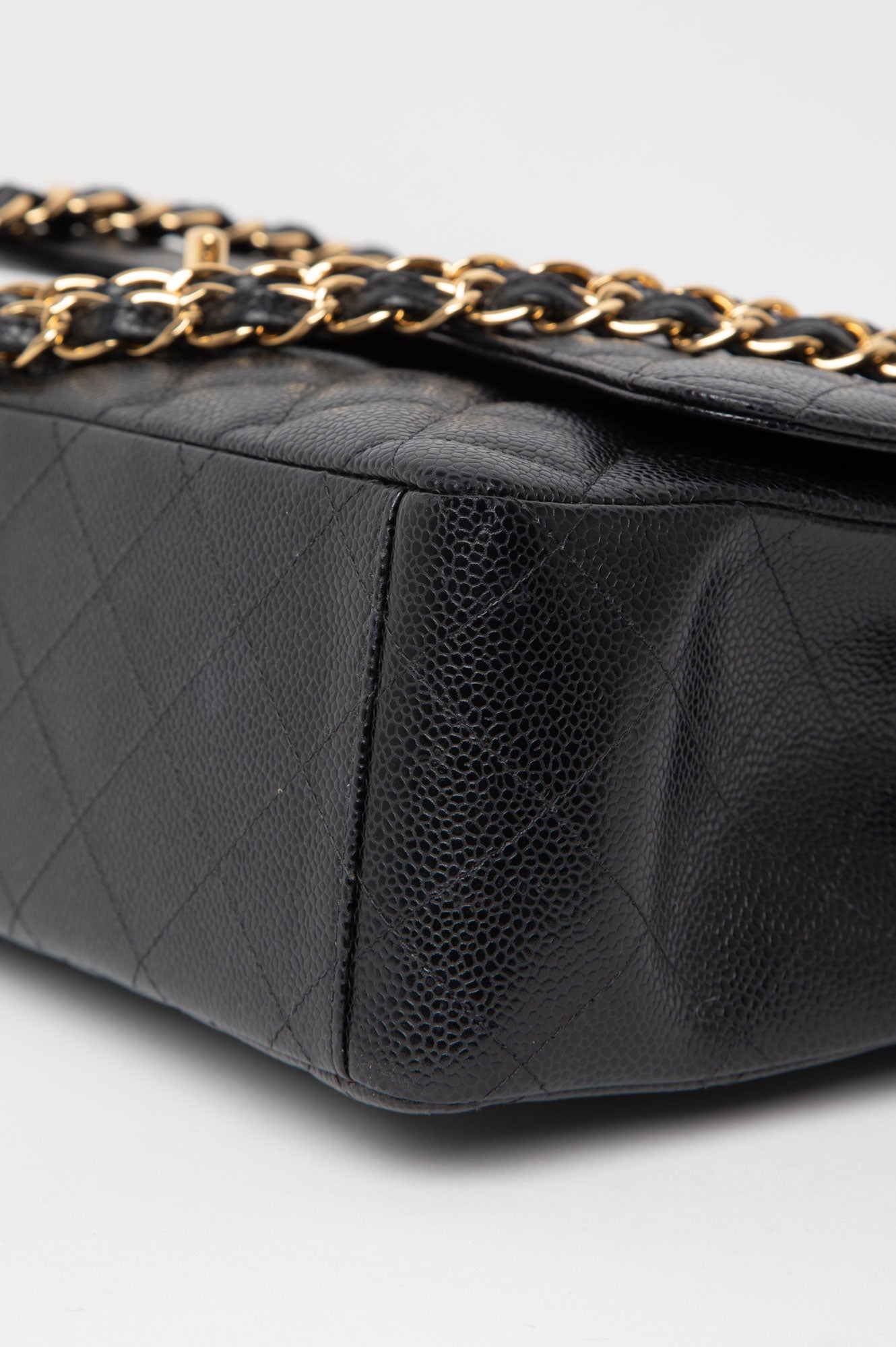Chanel 2021 Black Caviar Maxi Classic Flap Bag