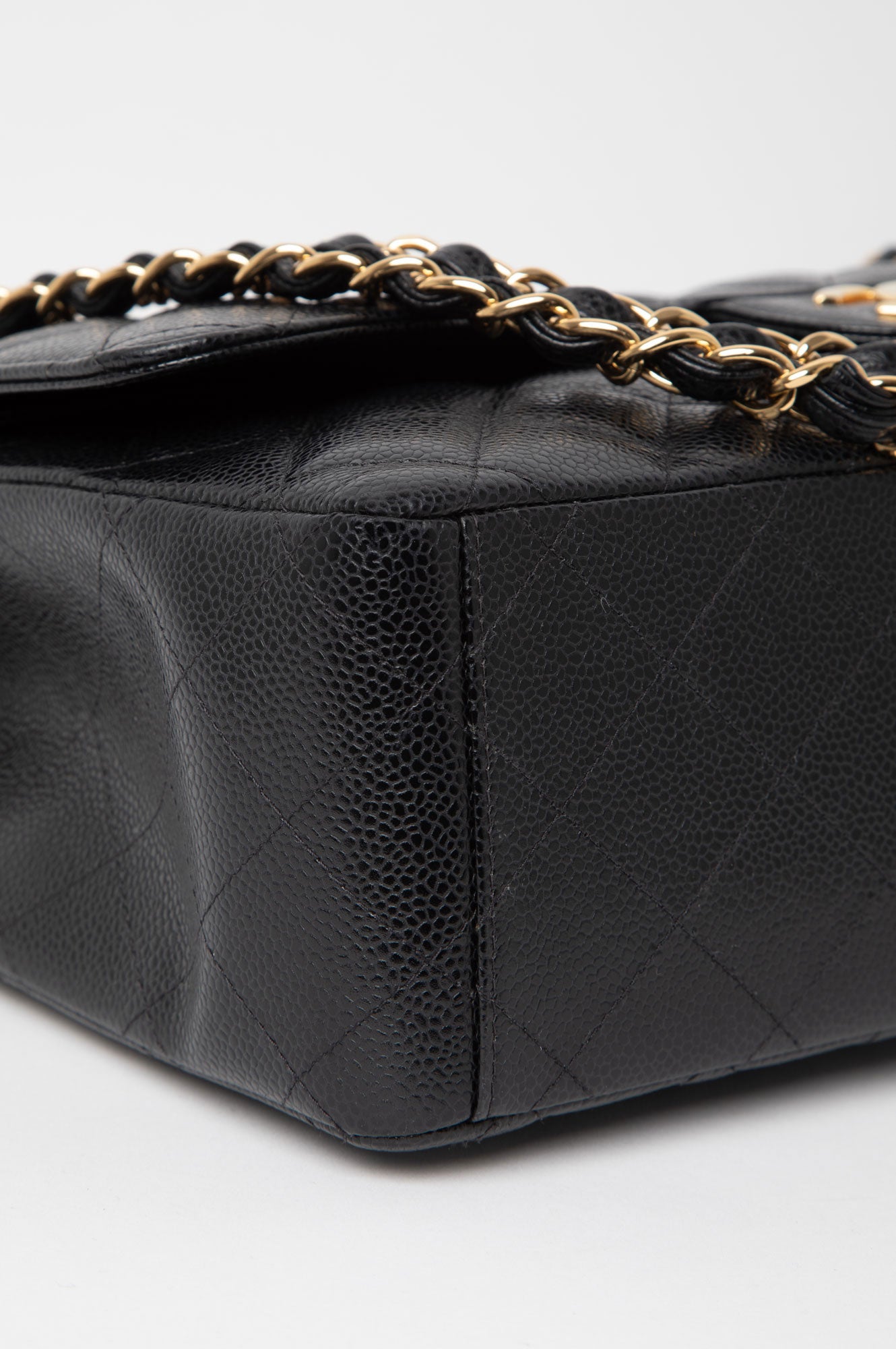 Chanel 2021 Black Caviar Maxi Classic Flap Bag