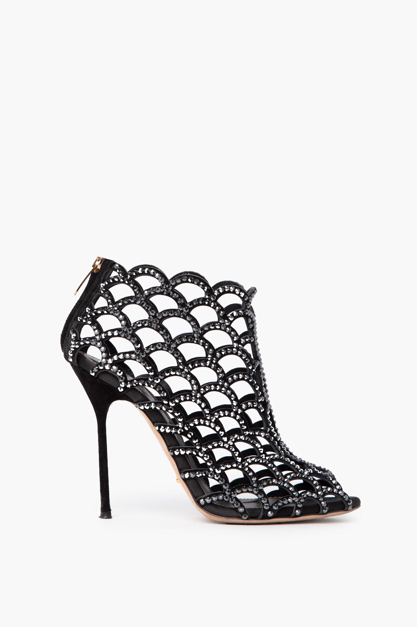 Sergio Rossi Swarovski Crystal Mermaid Shoes Size 37