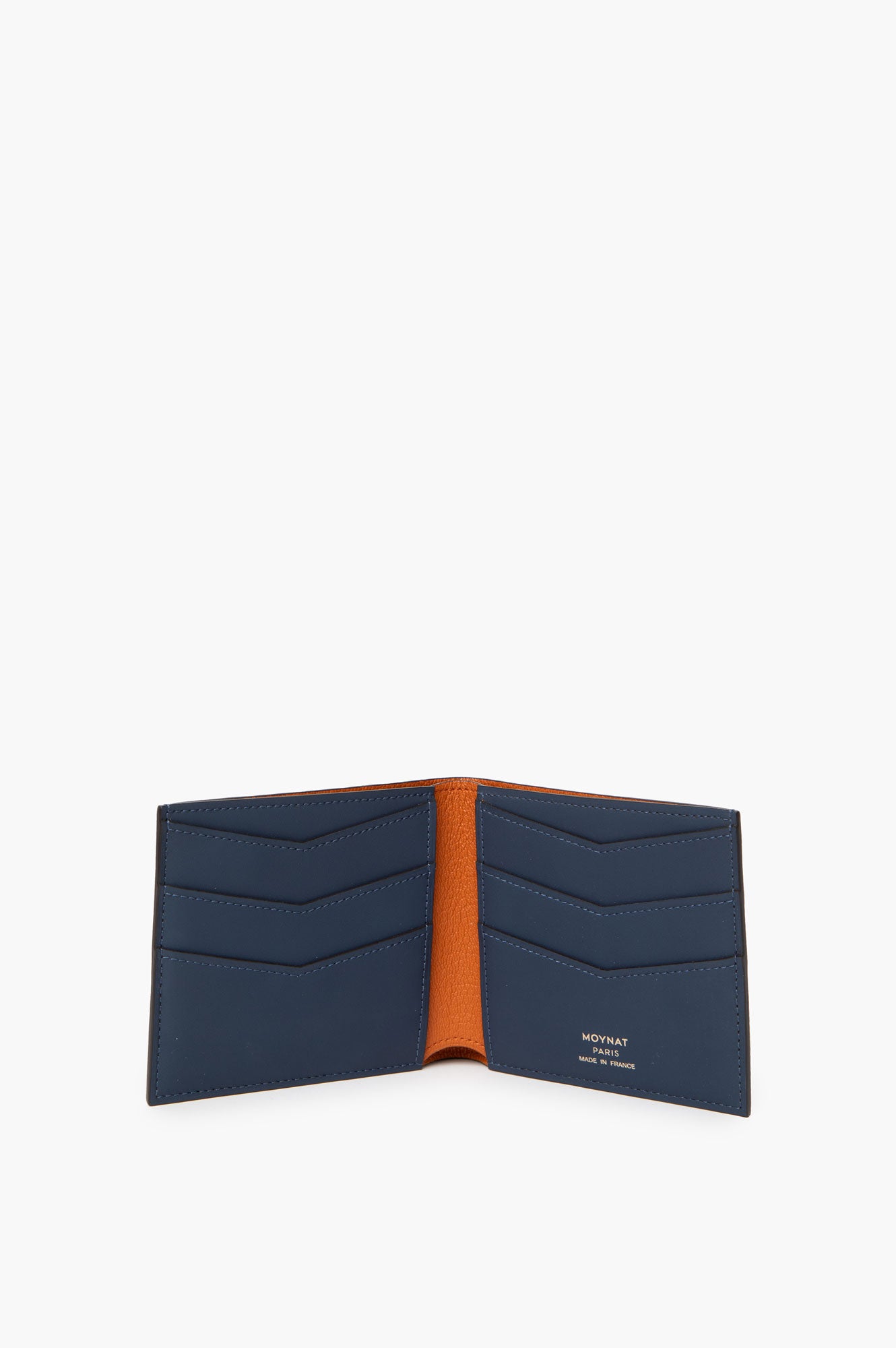 Moynat Blue Canvas Fold Wallet