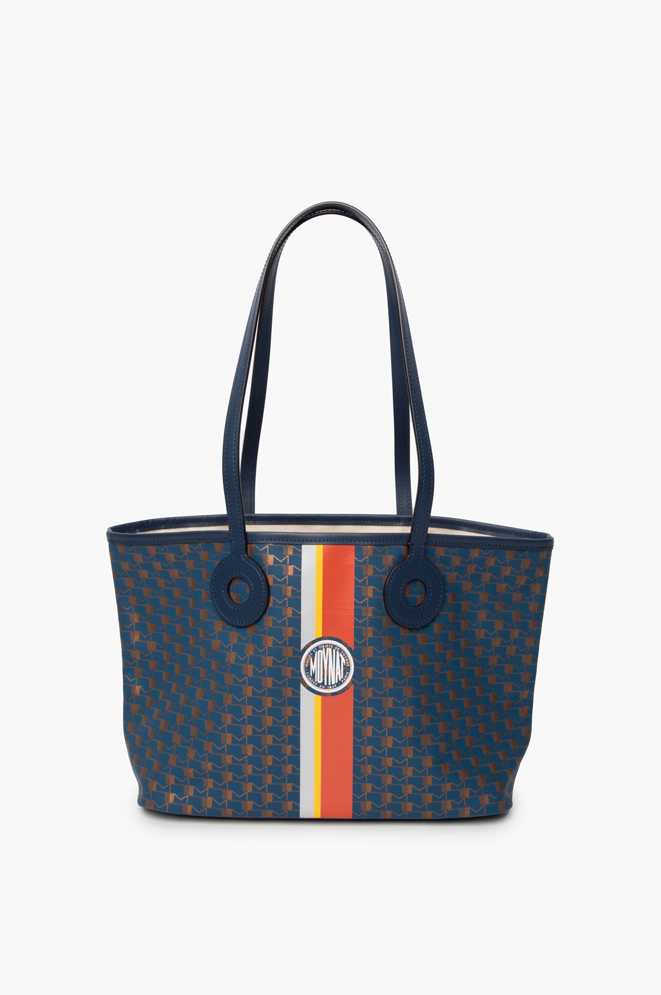 Moynat Blue Canvas Oh Tote Bag