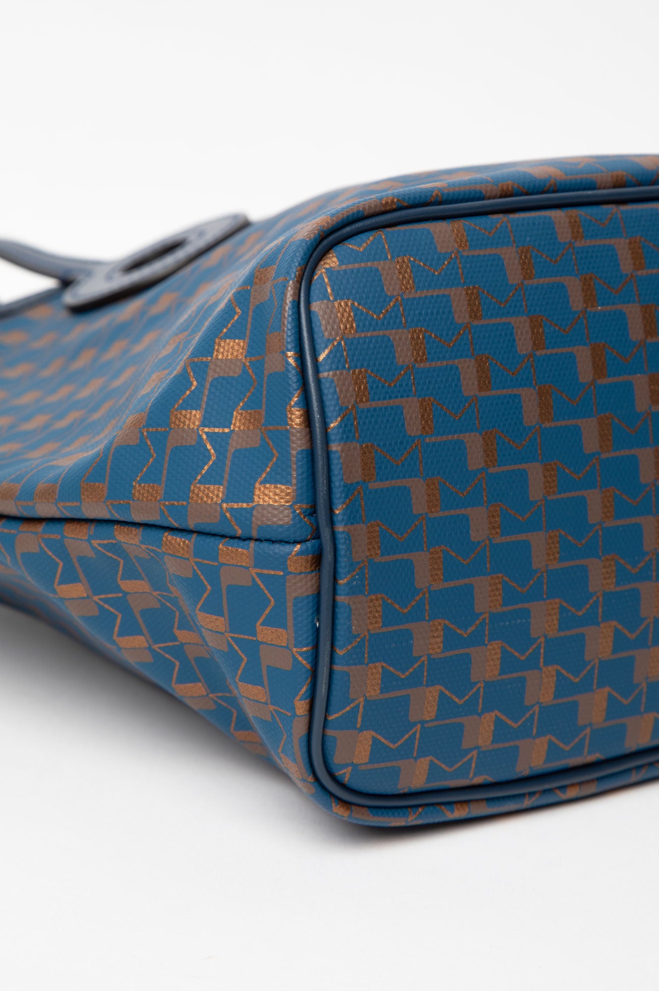 Moynat Blue Canvas Oh Tote Bag