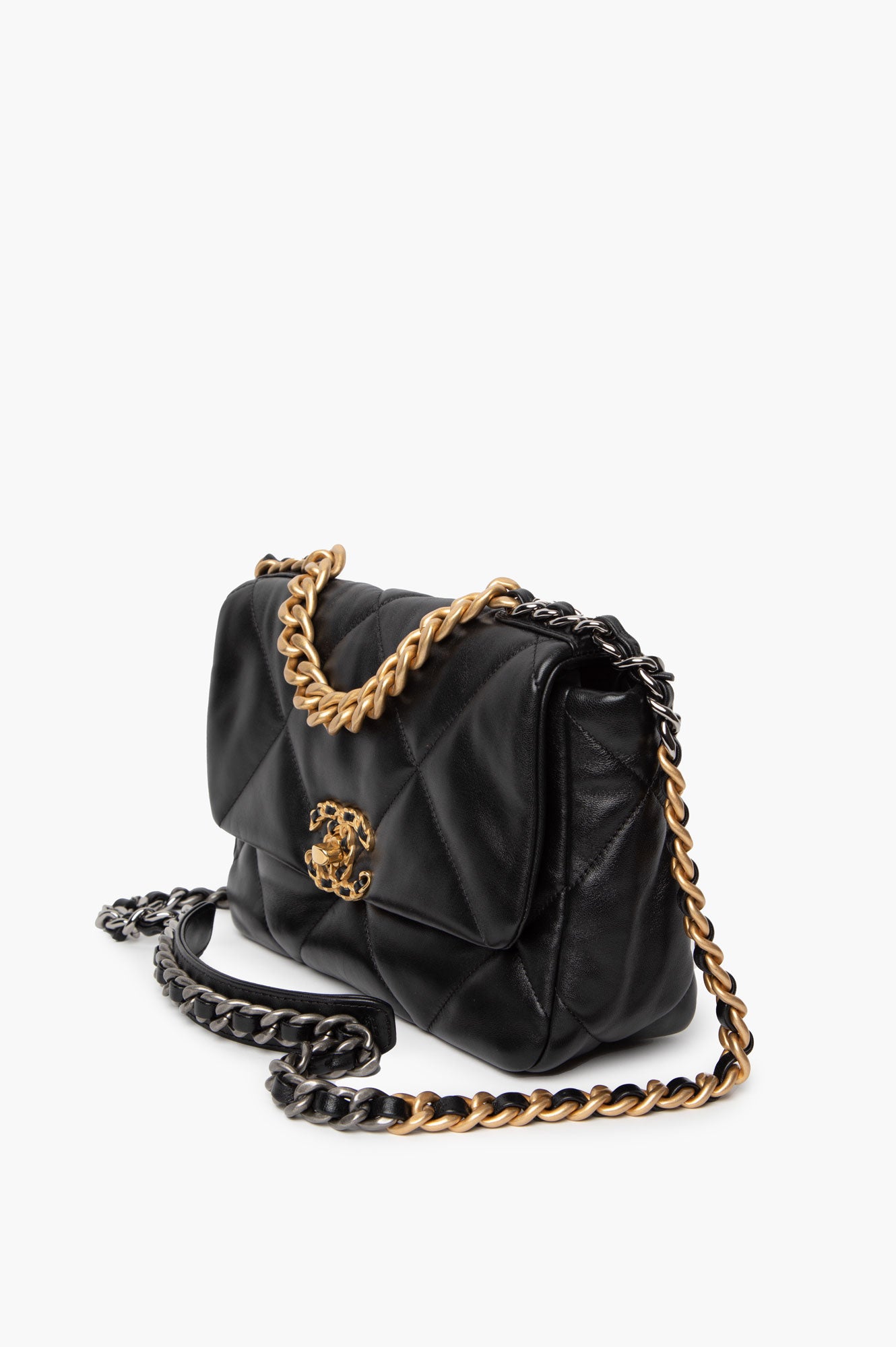 Chanel 19 Black Medium G/S Hardware