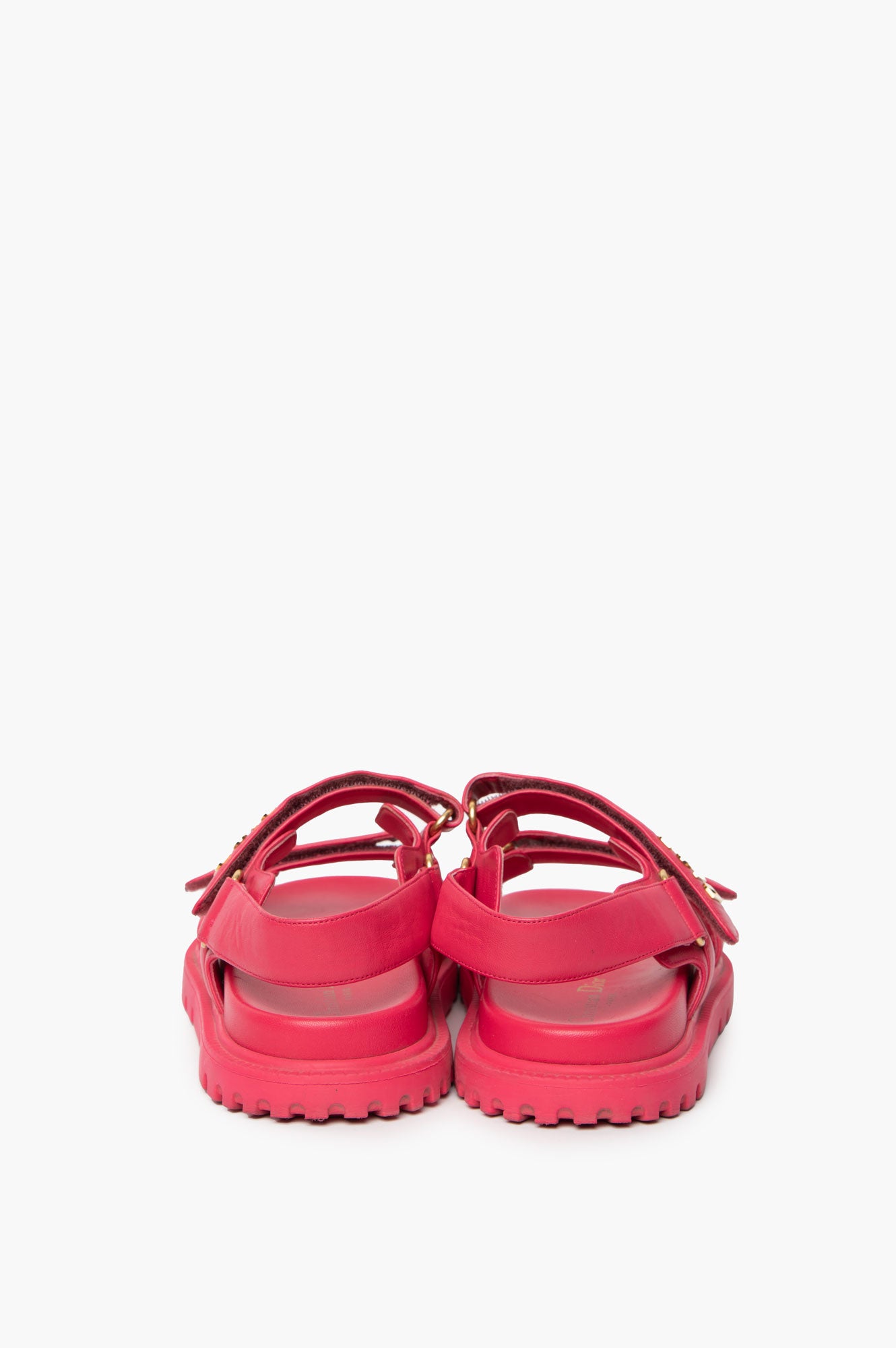 Christian Dior Pink Slingback Leather Sandals Size 38