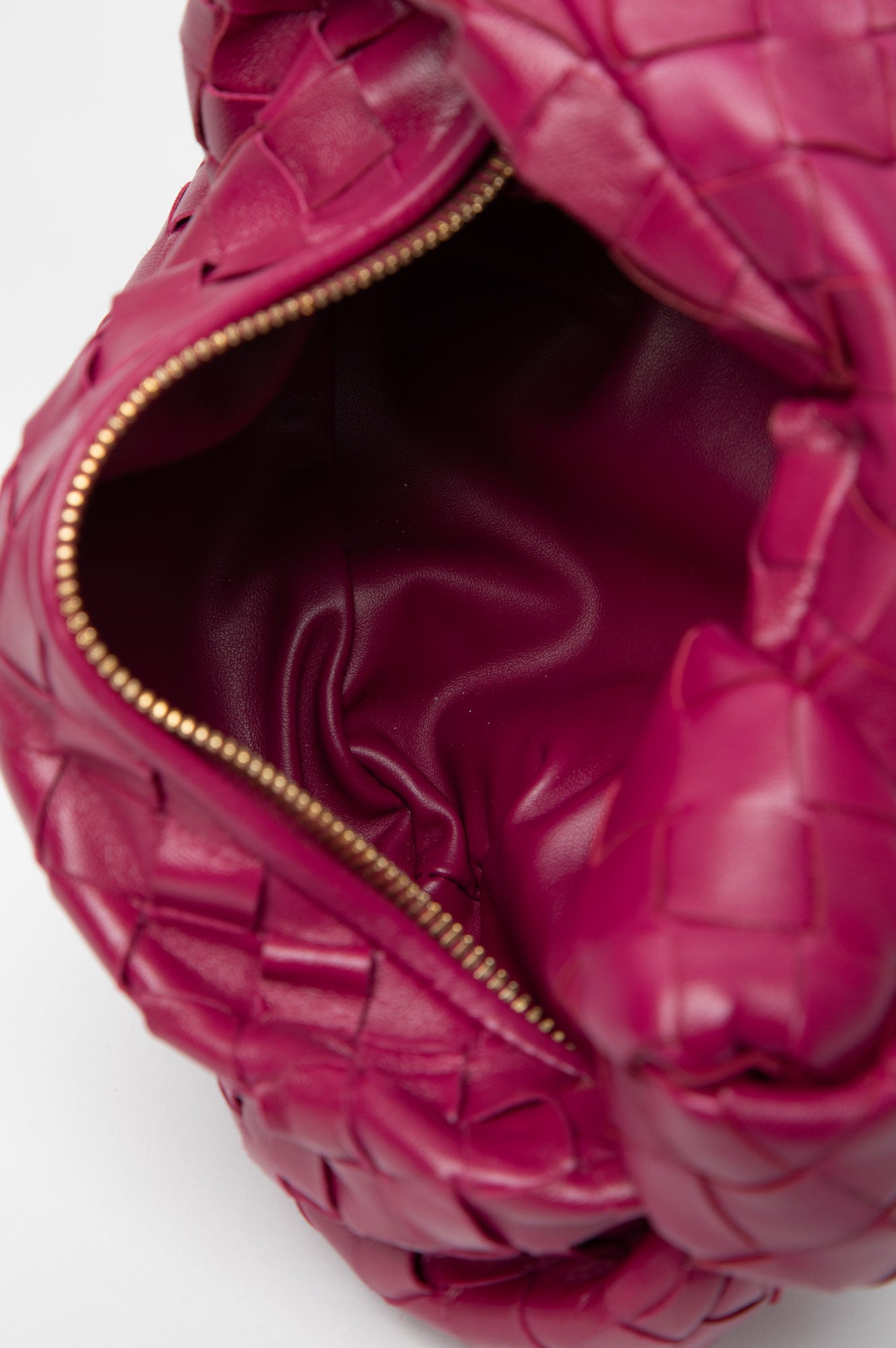 Bottega Veneta Pink Mini Intrecciato Jodie Bag