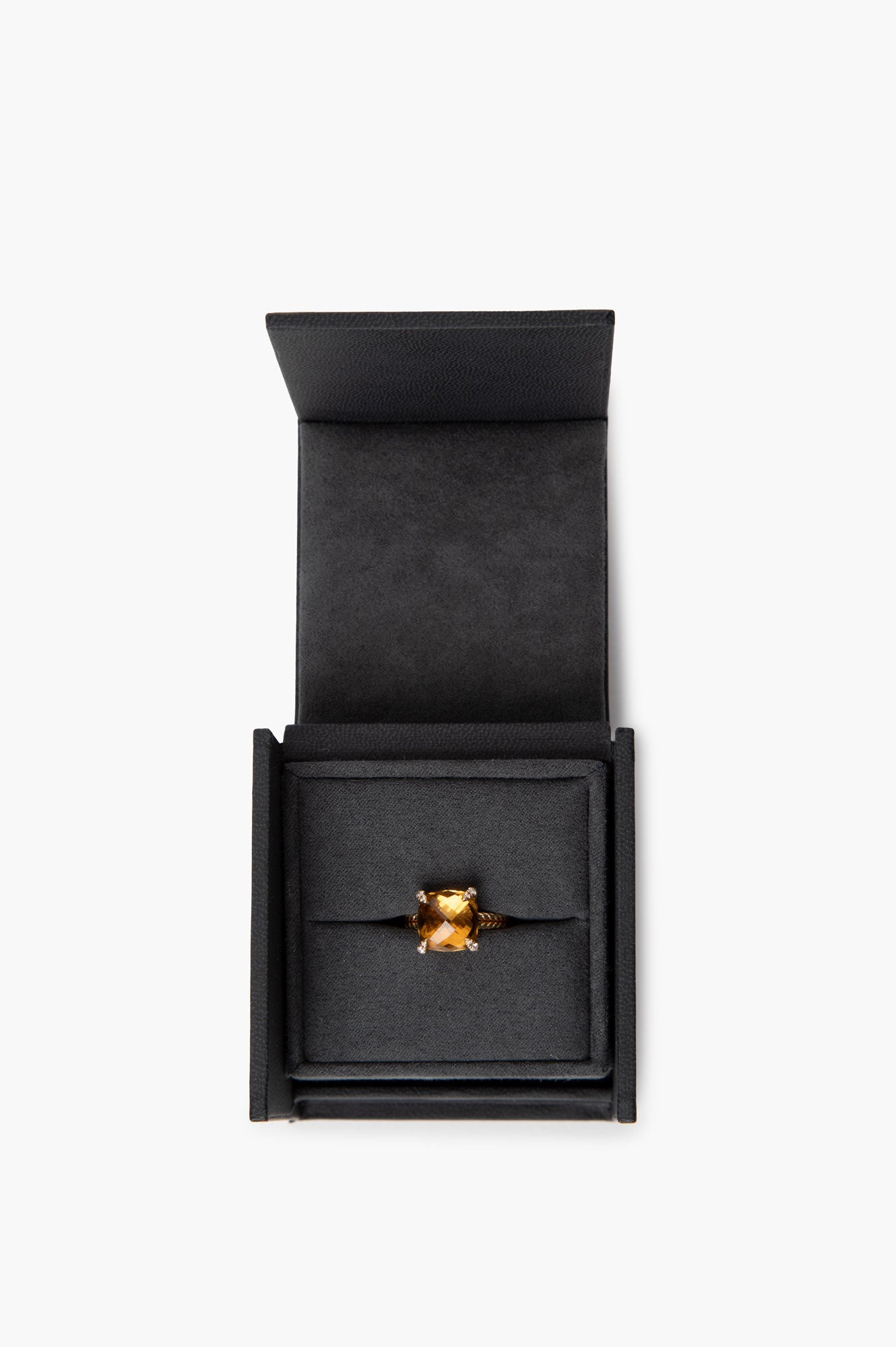 David Yurman 18k Yellow Gold with Citrine Chatelaine Ring