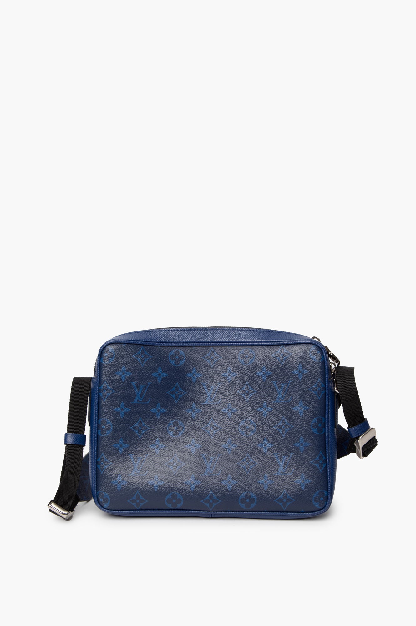 Louis Vuitton Blue Leather Taigarama Outdoor Messenger Bag