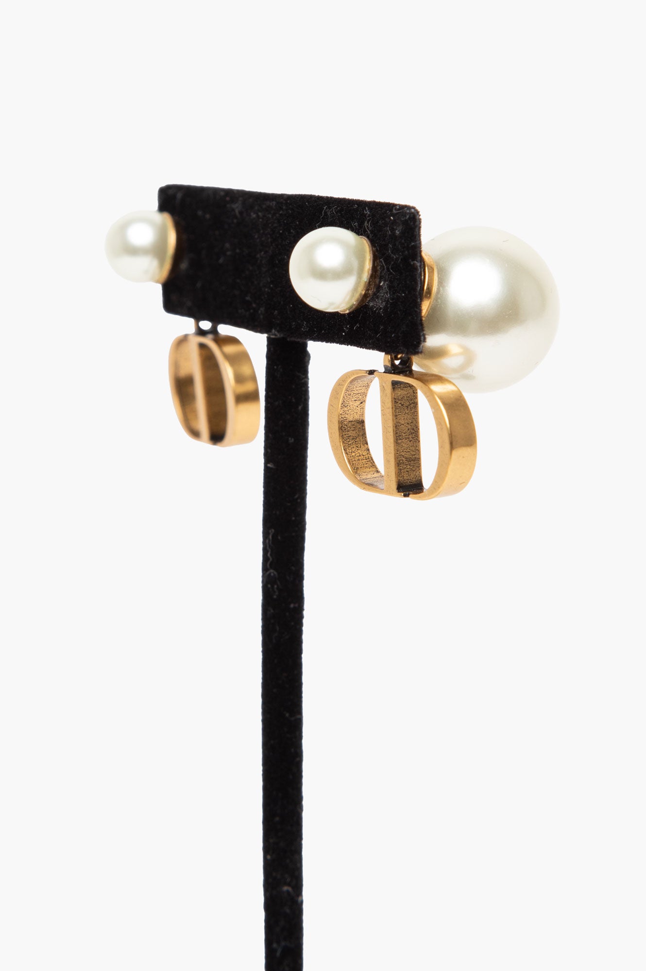 Christian Dior Antique Gold-Finish Tribales Earrings