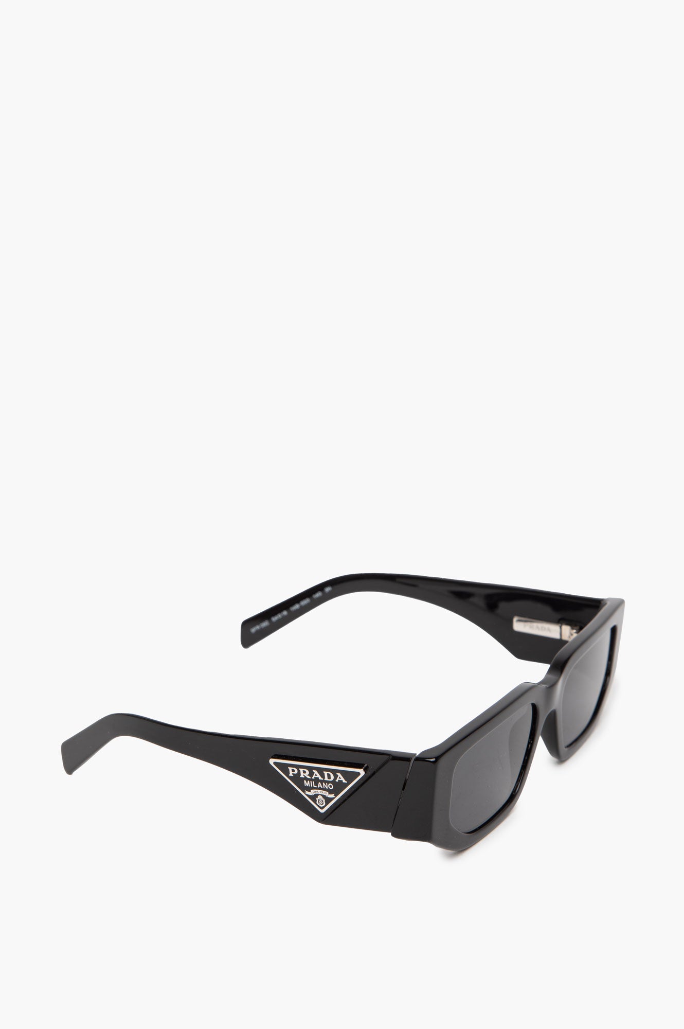 Prada Black PR 09ZS Rectangle Sunglasses