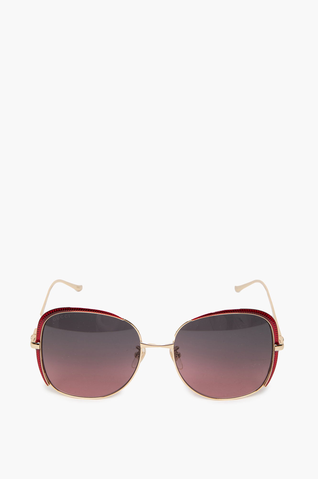 Gucci Gold Square Oversized GG0400S Sunglasses