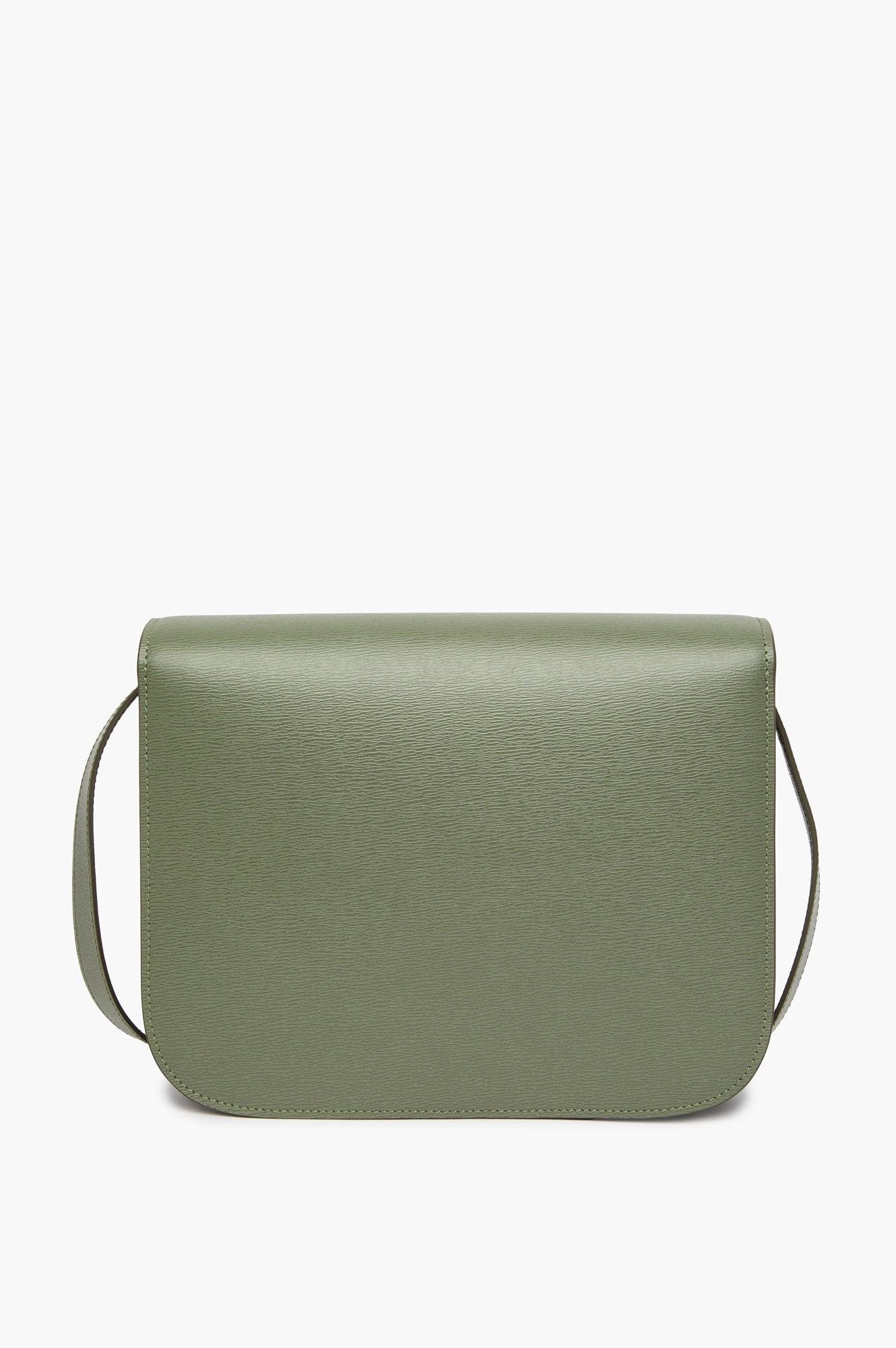 Celine Army Green Leige Calfskin Medium Classic Box Bag