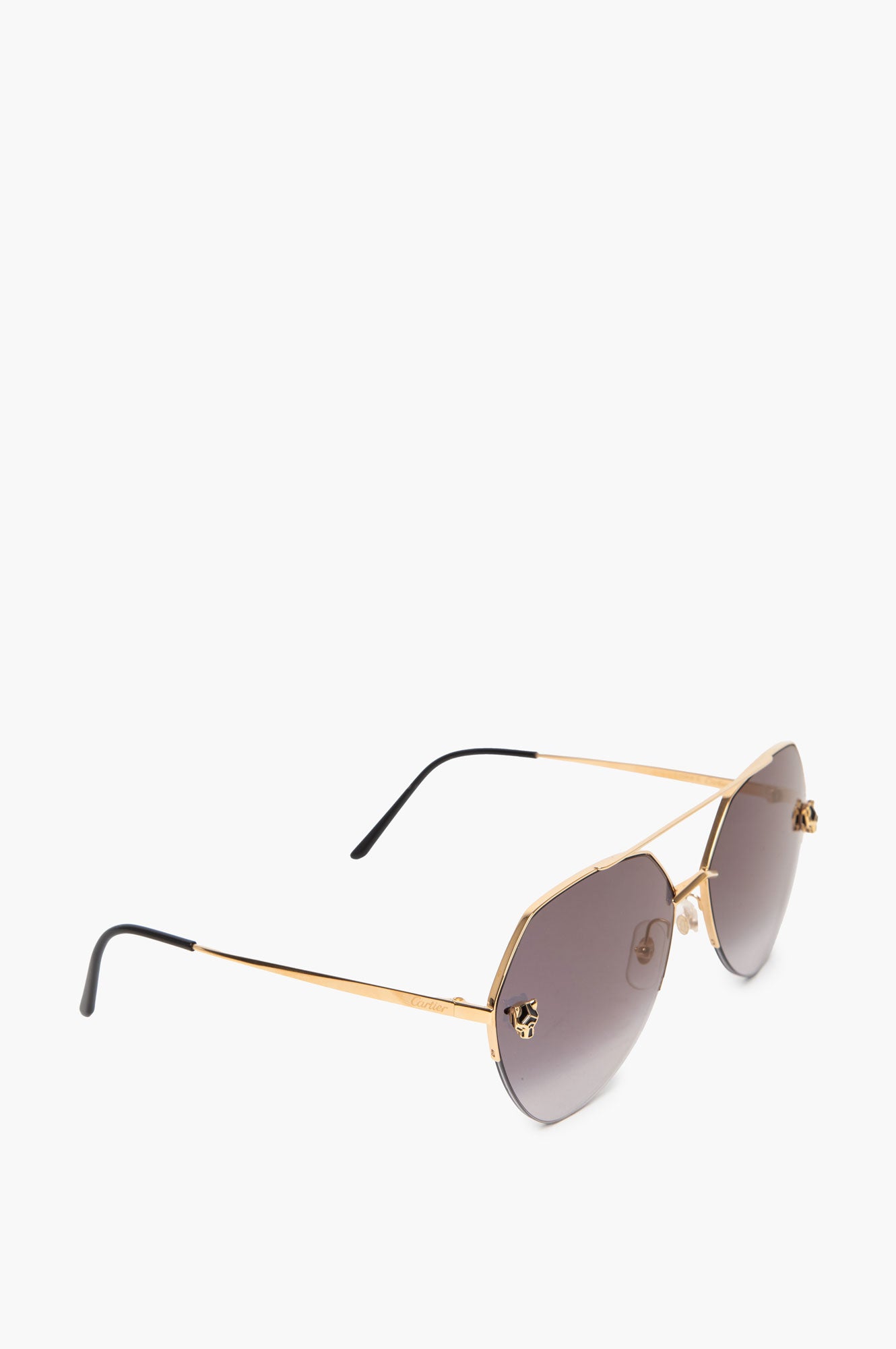 Cartier Panthere De Cartier CT0355S Gold Frame Grey Lenses Sungalsses