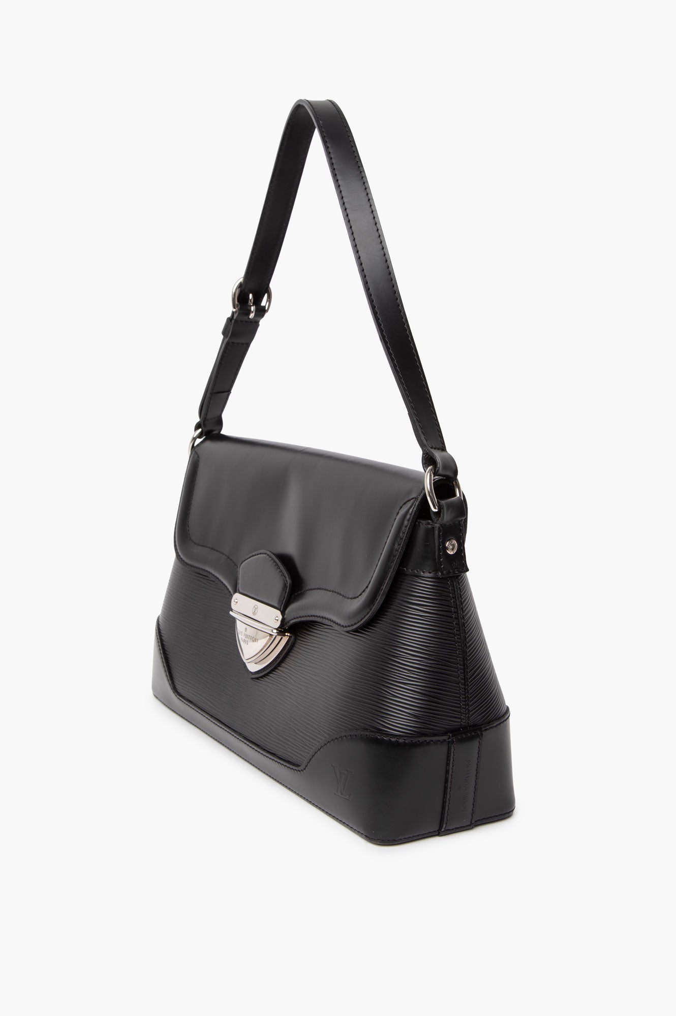 Louis Vutton Black Epi Bagatelle PM Shoulder Bag