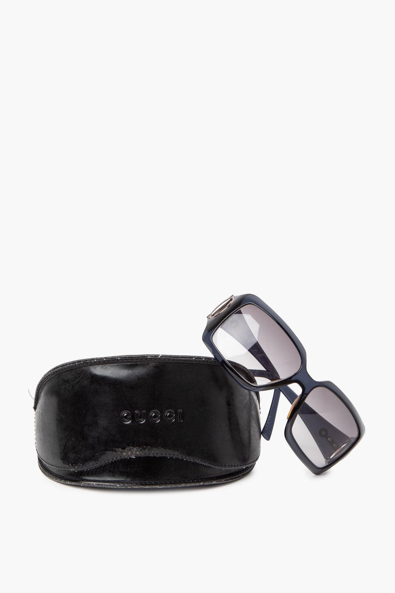 Gucci Black Horsebit Sunglasses