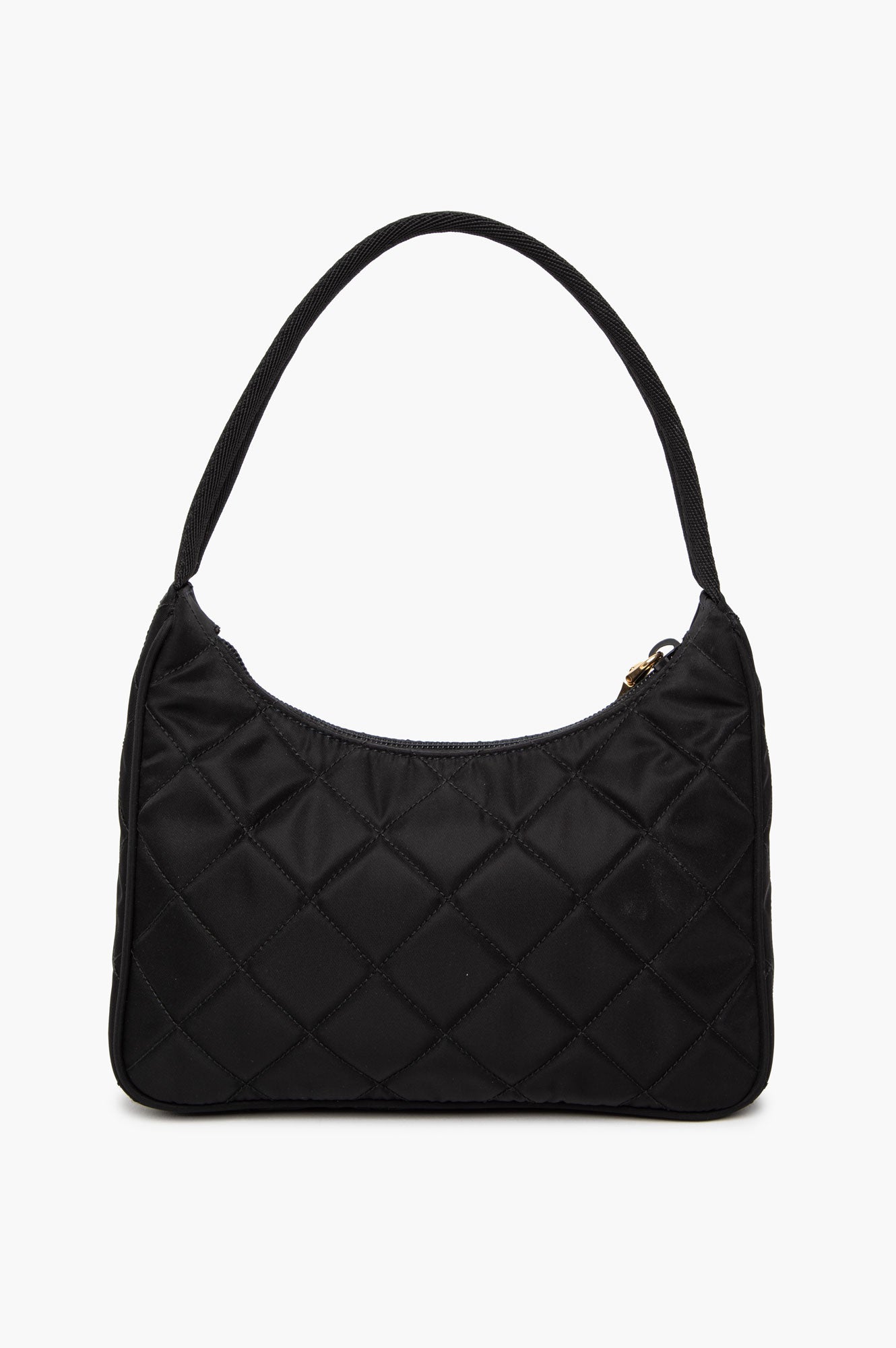 Prada Quilted Black Tetusso Nylon Shoulder Bag