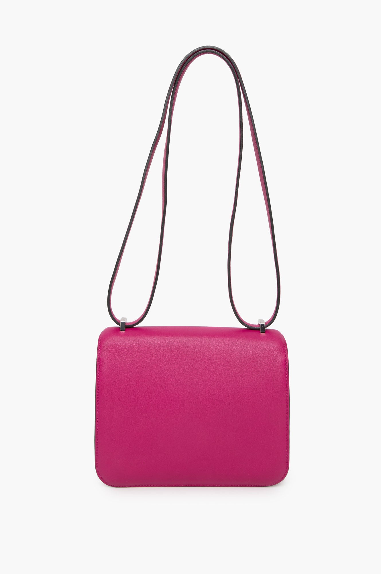 Hermes Mini Constance 18 Rose Pourpre Evercolor Palladium Hardware