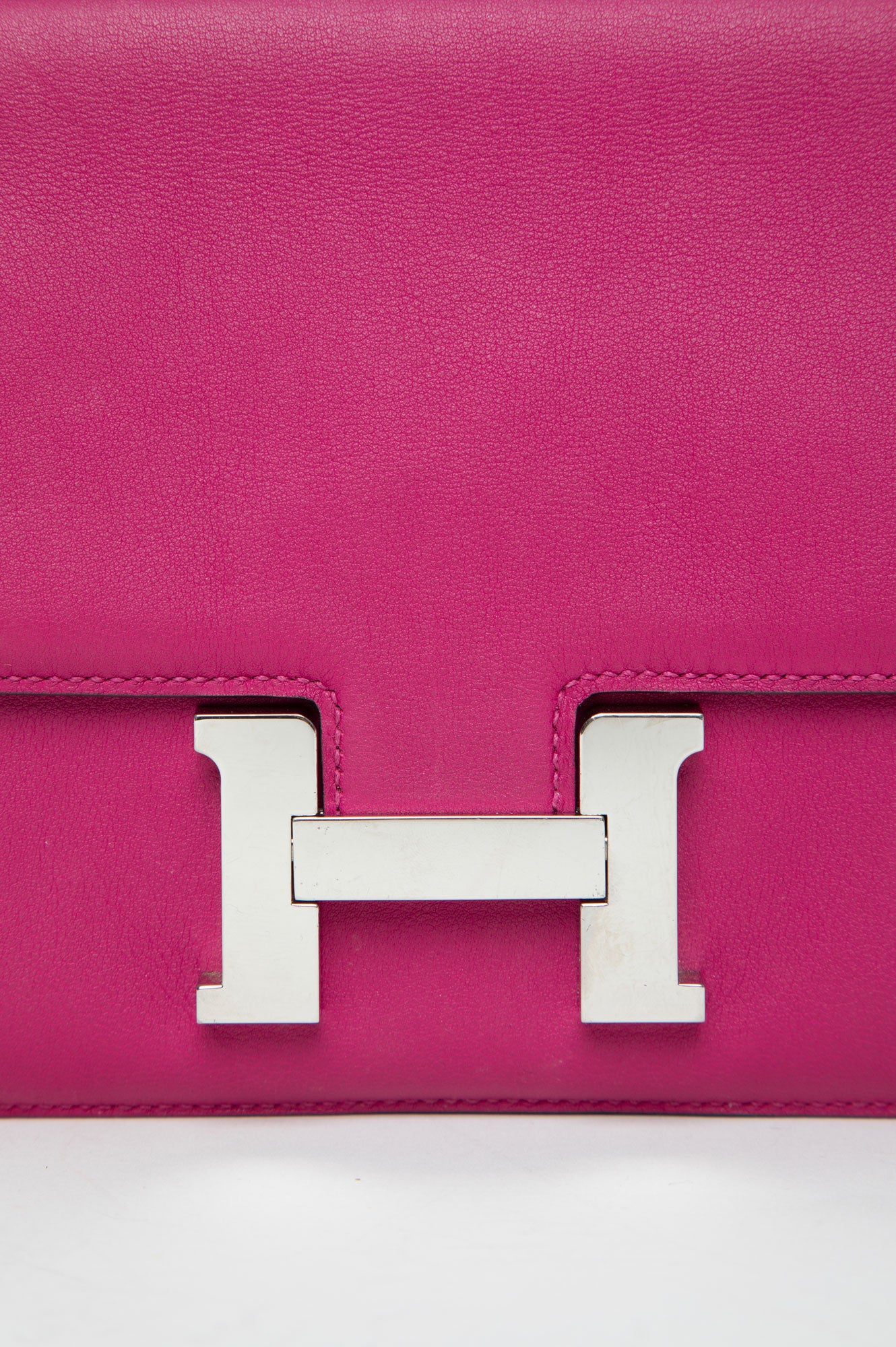 Hermes Mini Constance 18 Rose Pourpre Evercolor Palladium Hardware