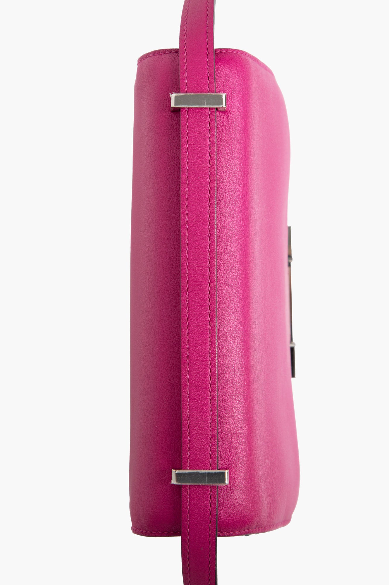 Hermes Mini Constance 18 Rose Pourpre Evercolor Palladium Hardware