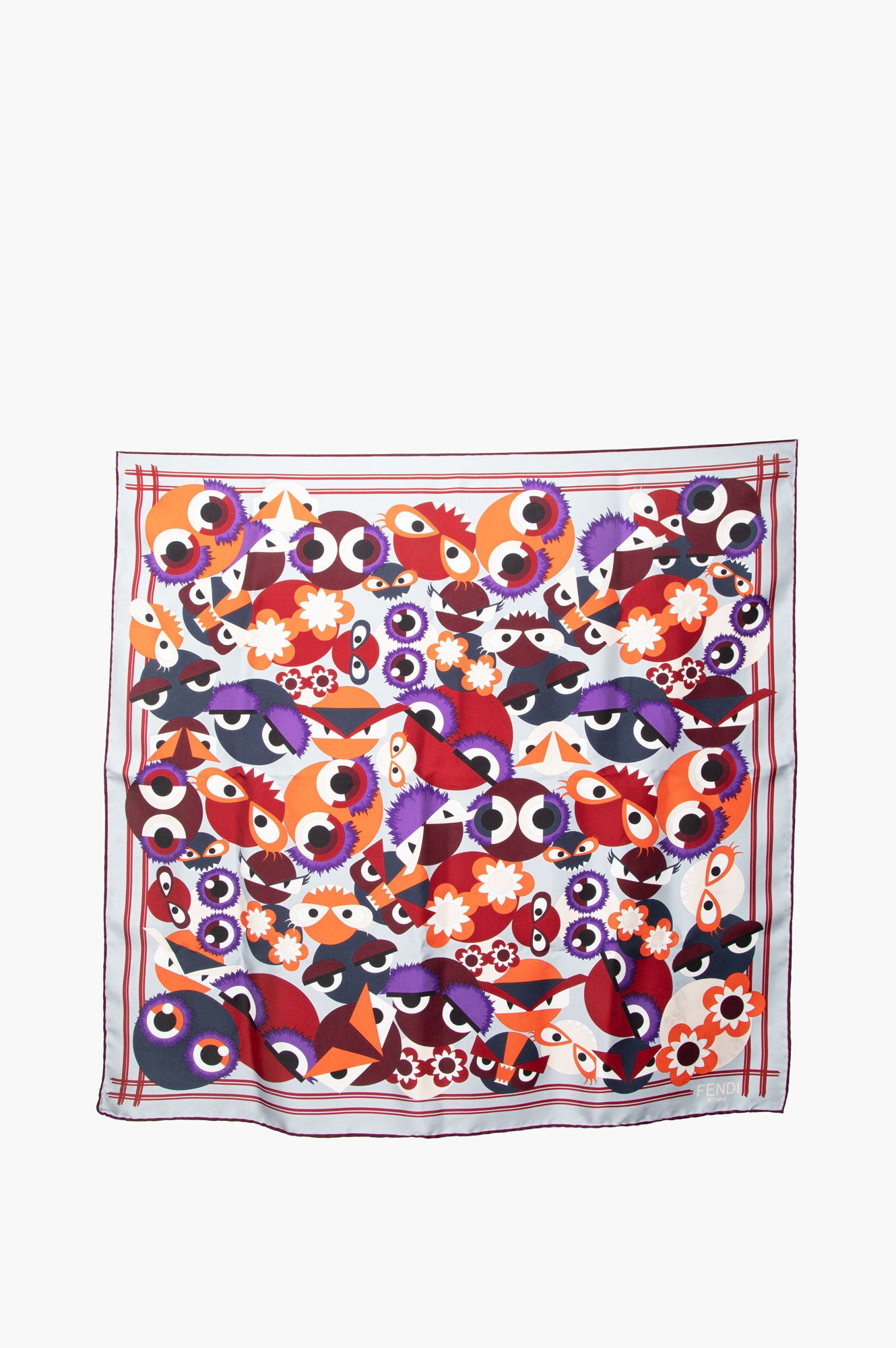 Fendi Multicolor Printed Scarf