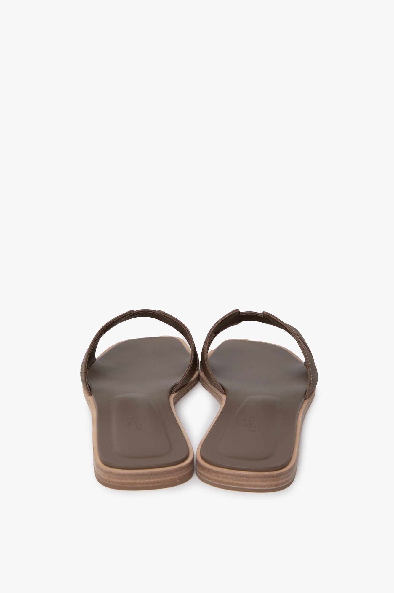 Hermes Brown Oran Sandals Size 40