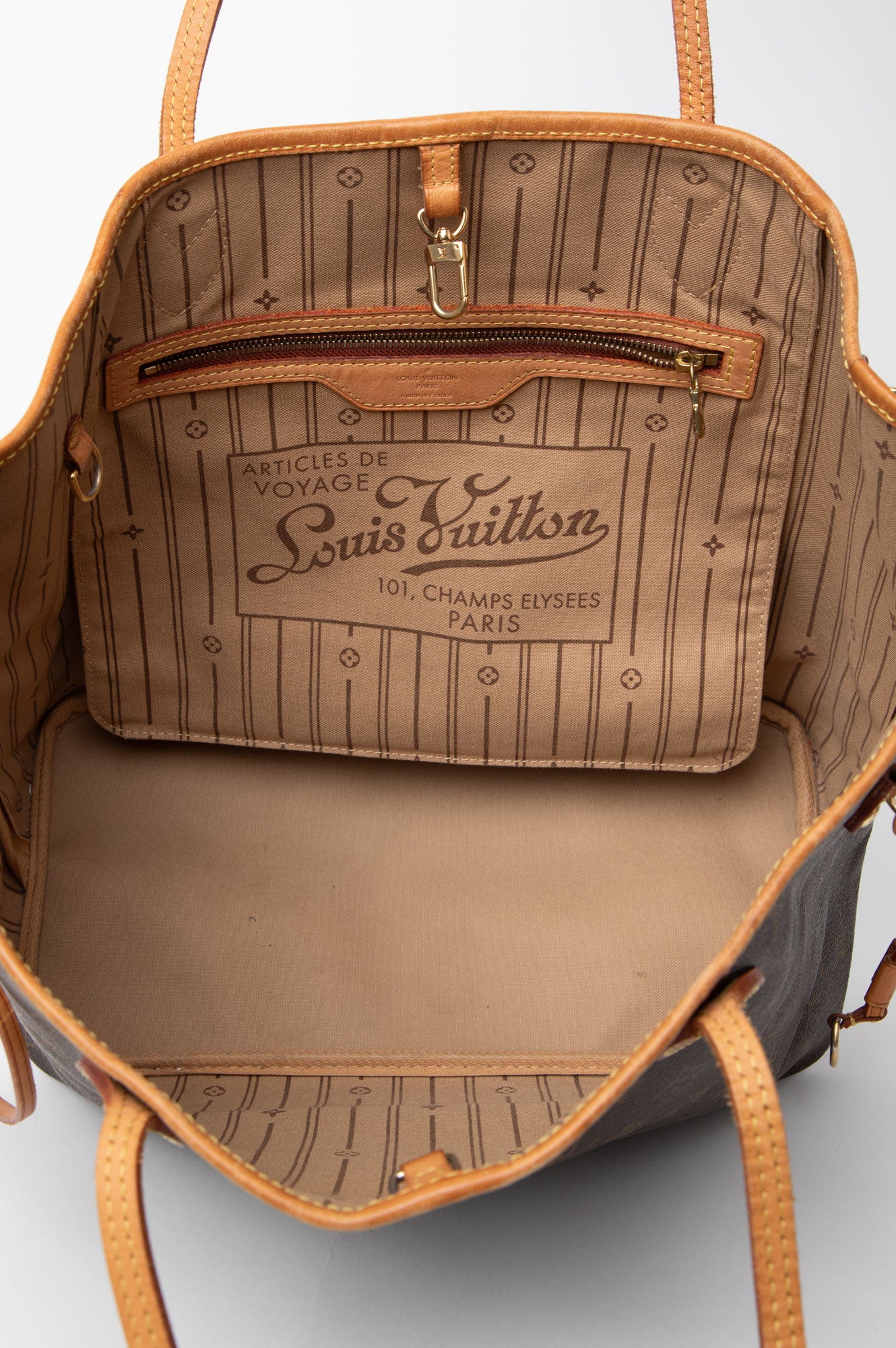 Louis Vuitton Brown Monogram Neverfull MM Tote Bag