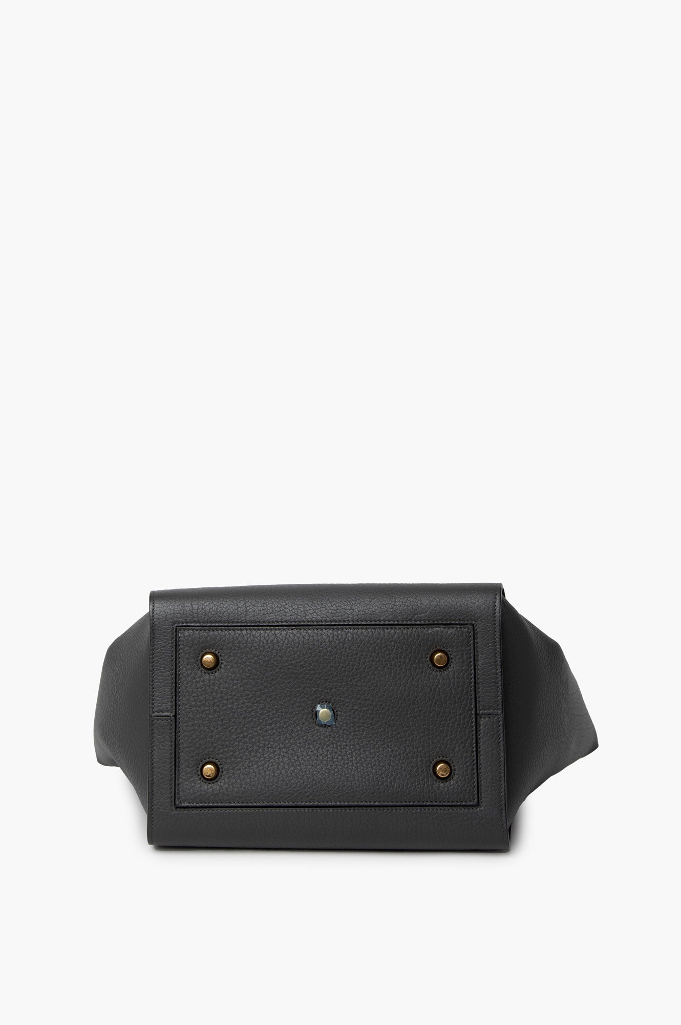 Celine Black Leather Tie Knot Tote