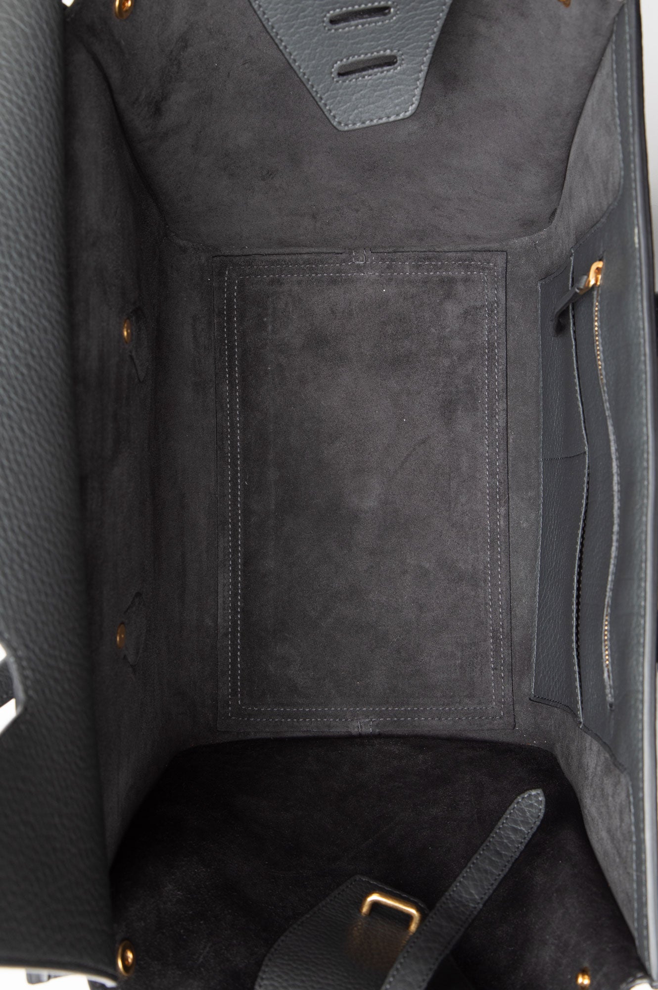 Celine Black Leather Tie Knot Tote