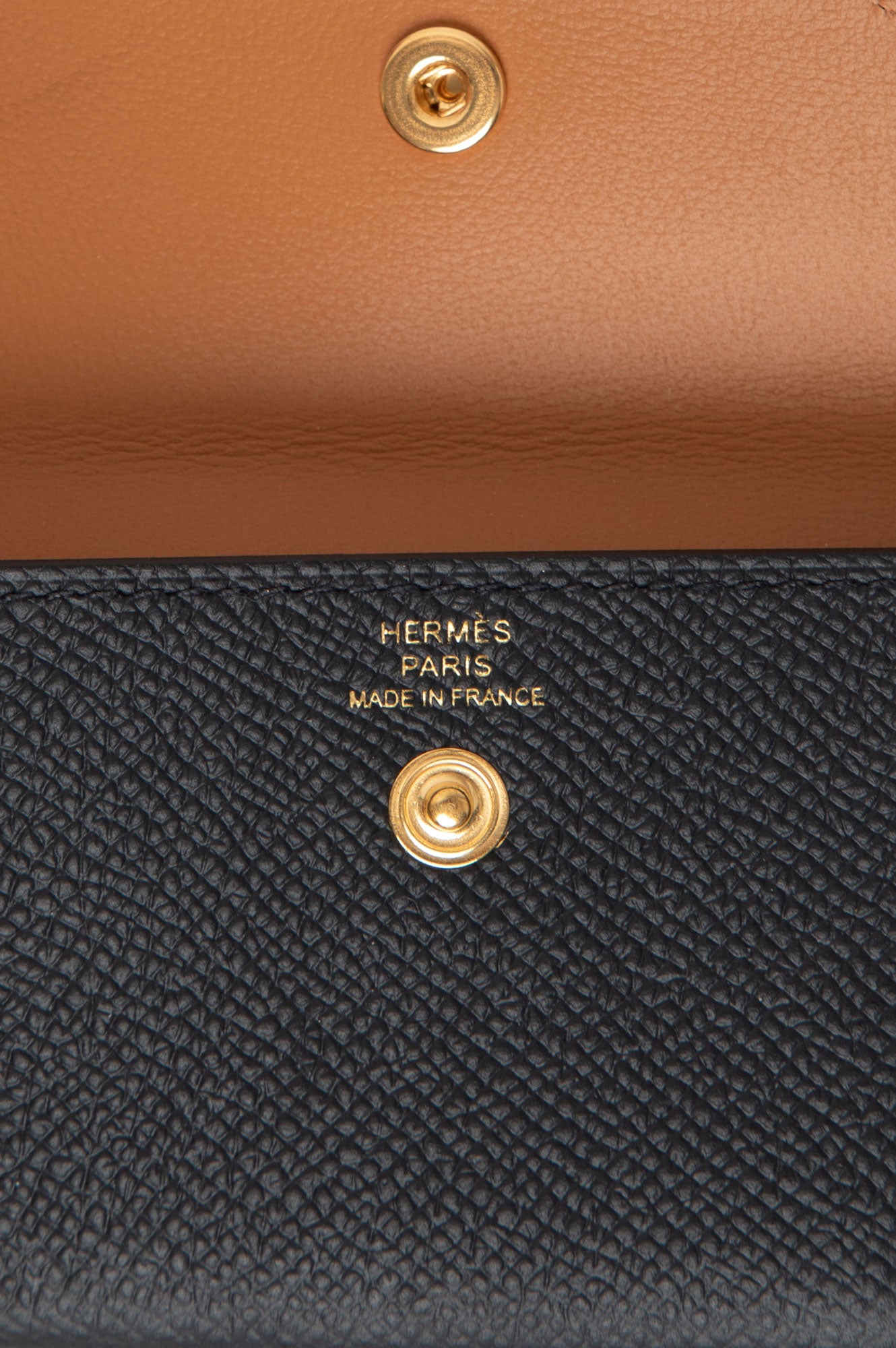Kelly Black Pocket 18 Belt Epsom Leather with Gold Hardware