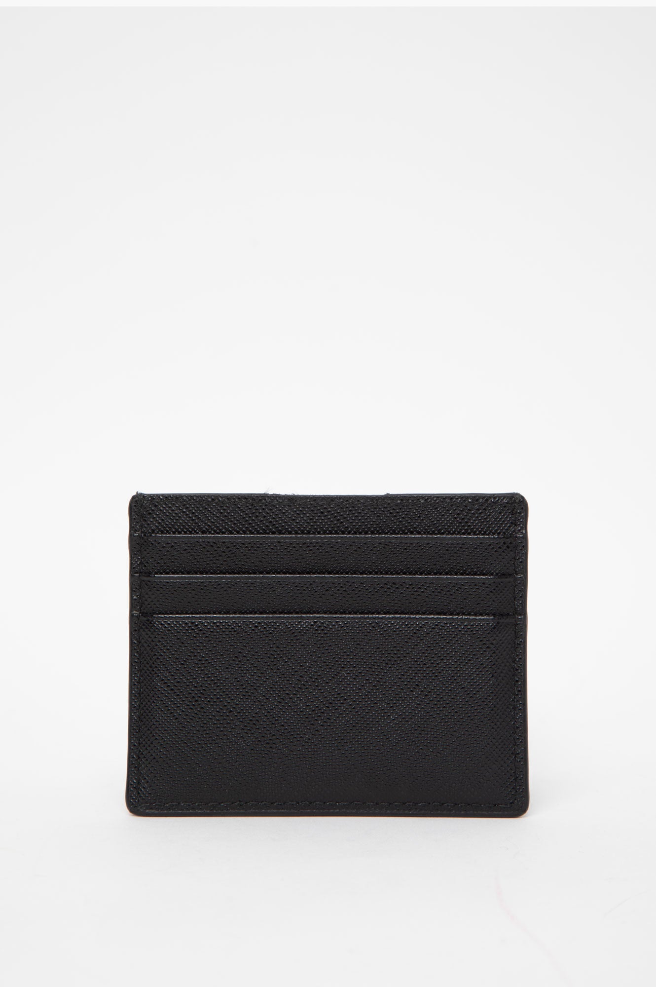 Prada Saffiano Black Card Holder