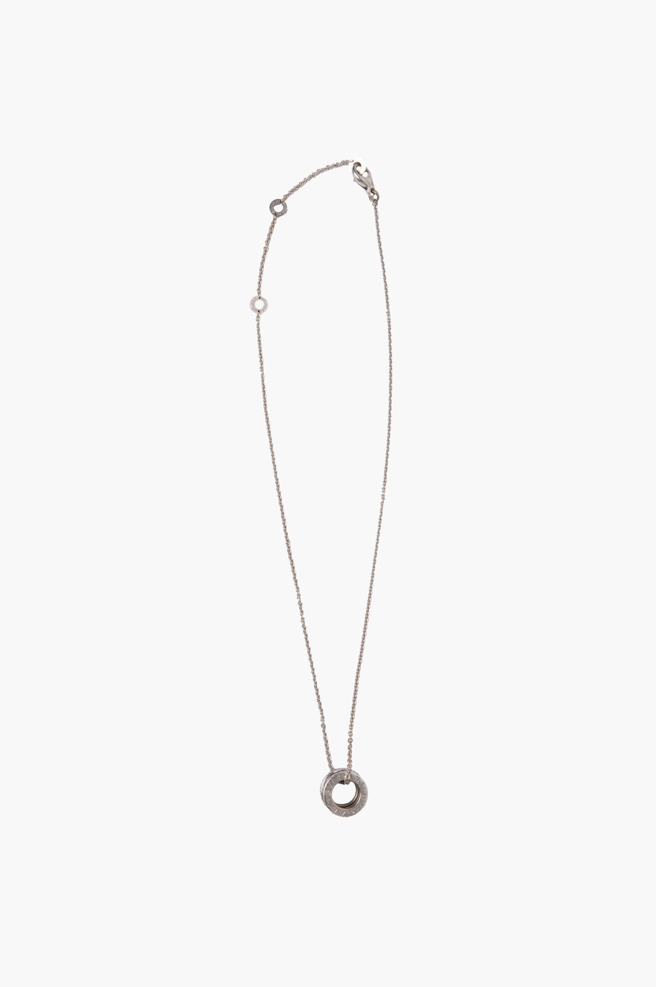 BVLGARI B.zero1 Necklace with 18K White Gold Pendant Set