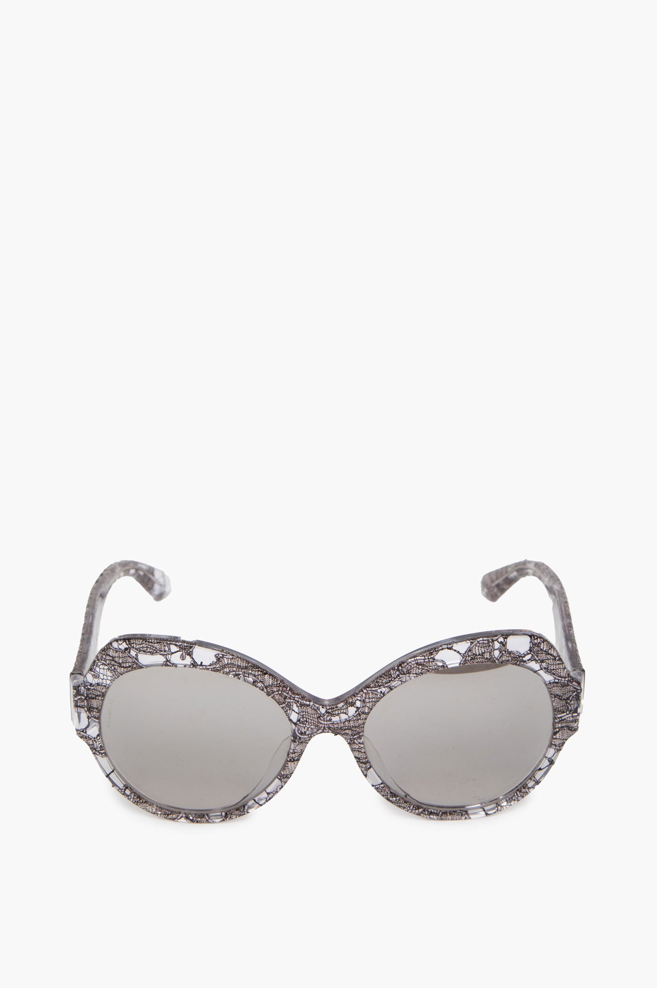 Dolce & Gabbana Silver Lace DG4320 Butterfly Sunglasses