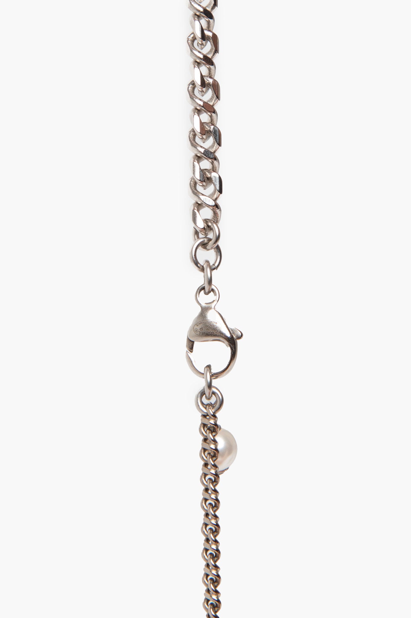 Chanel CC Logo Rhinestone Pearl Star Flower Necklace