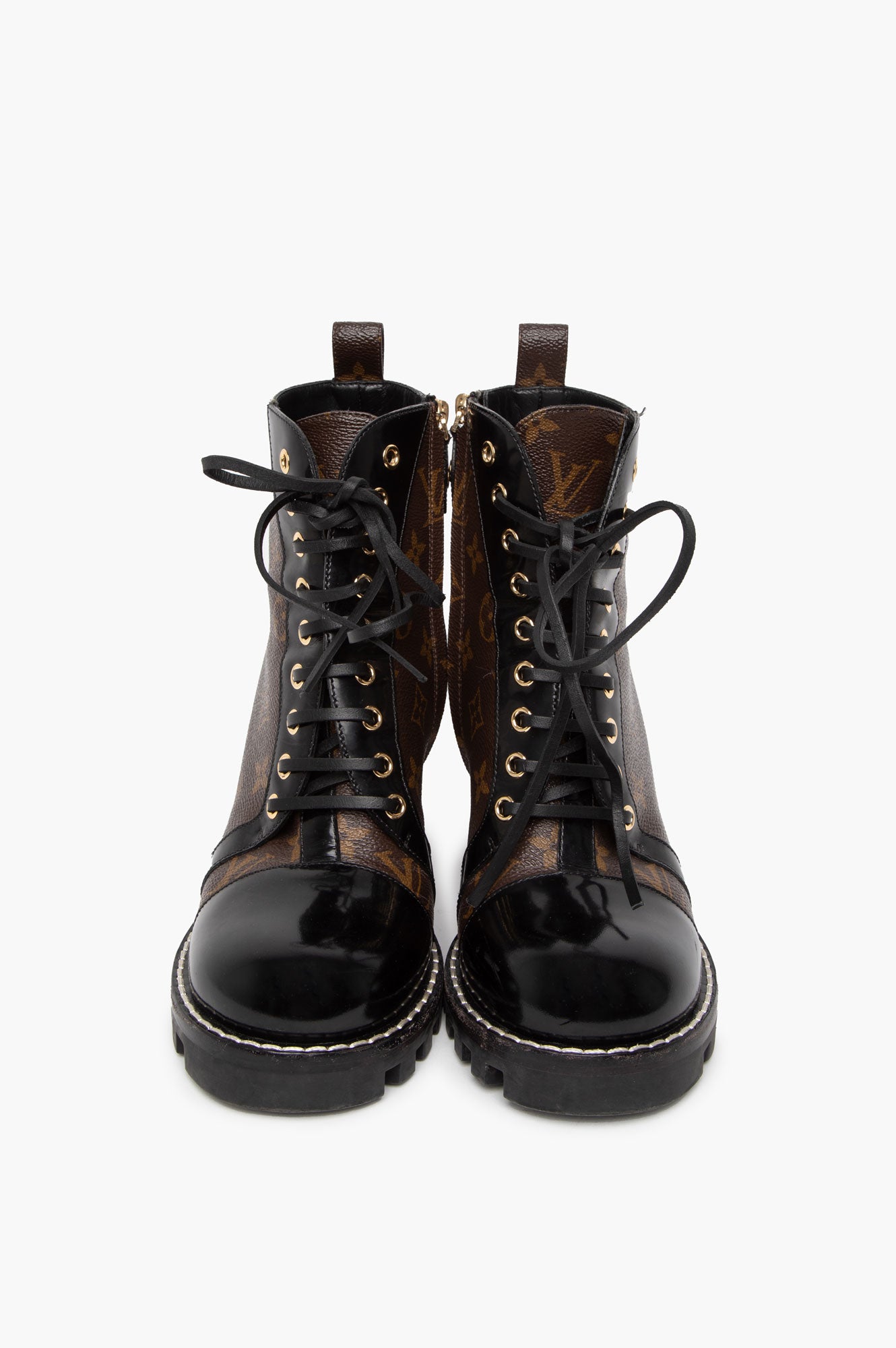 Louis Vuitton Star Trail Heeled Combat Boots Size 40