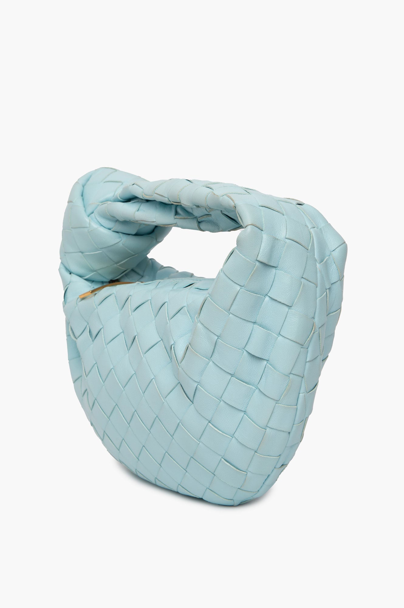 Bottega Veneta Light Blue Nappa Intrecciato Mini Jodie