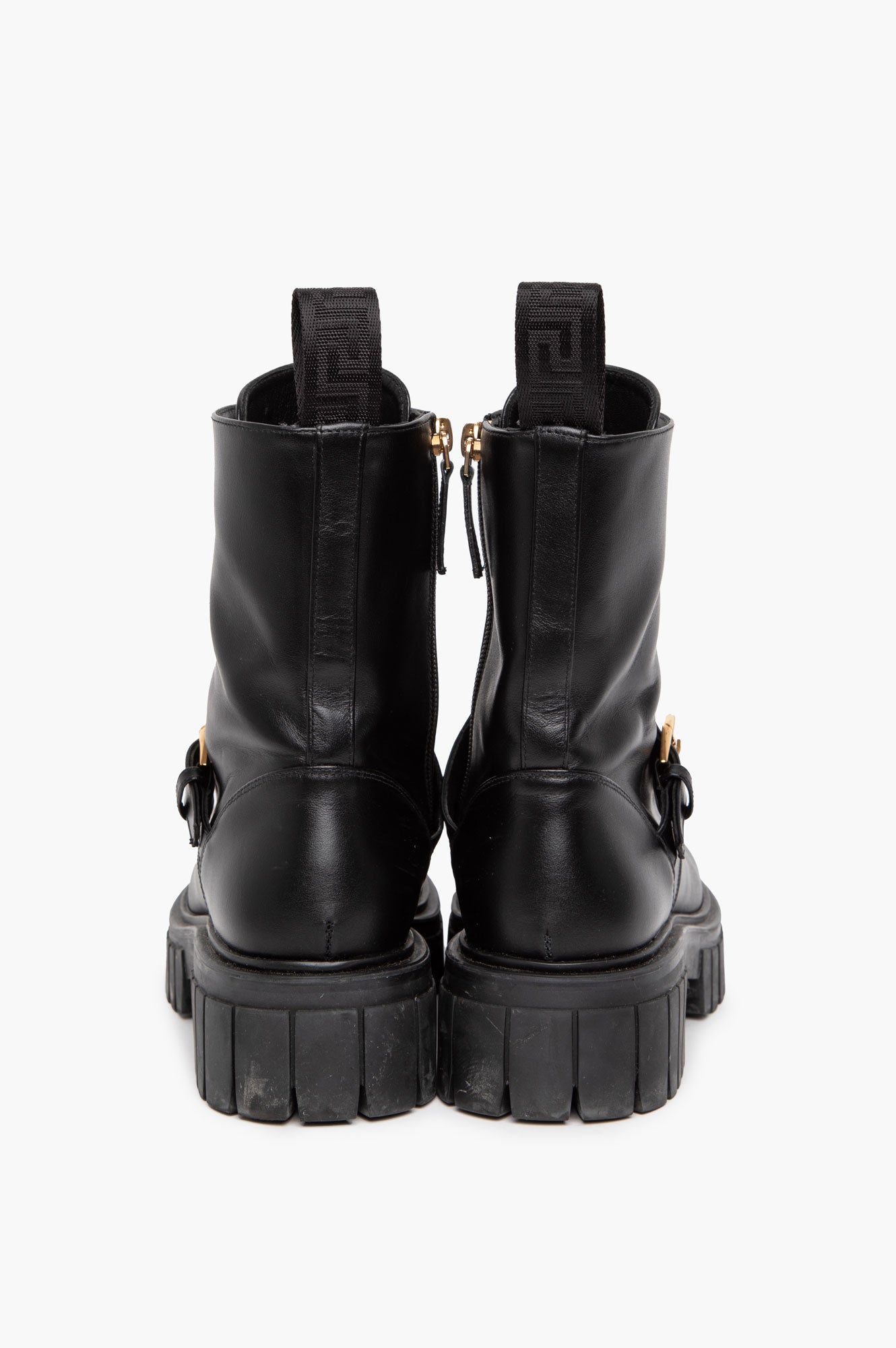 Versace Black Compact Boots Size 37