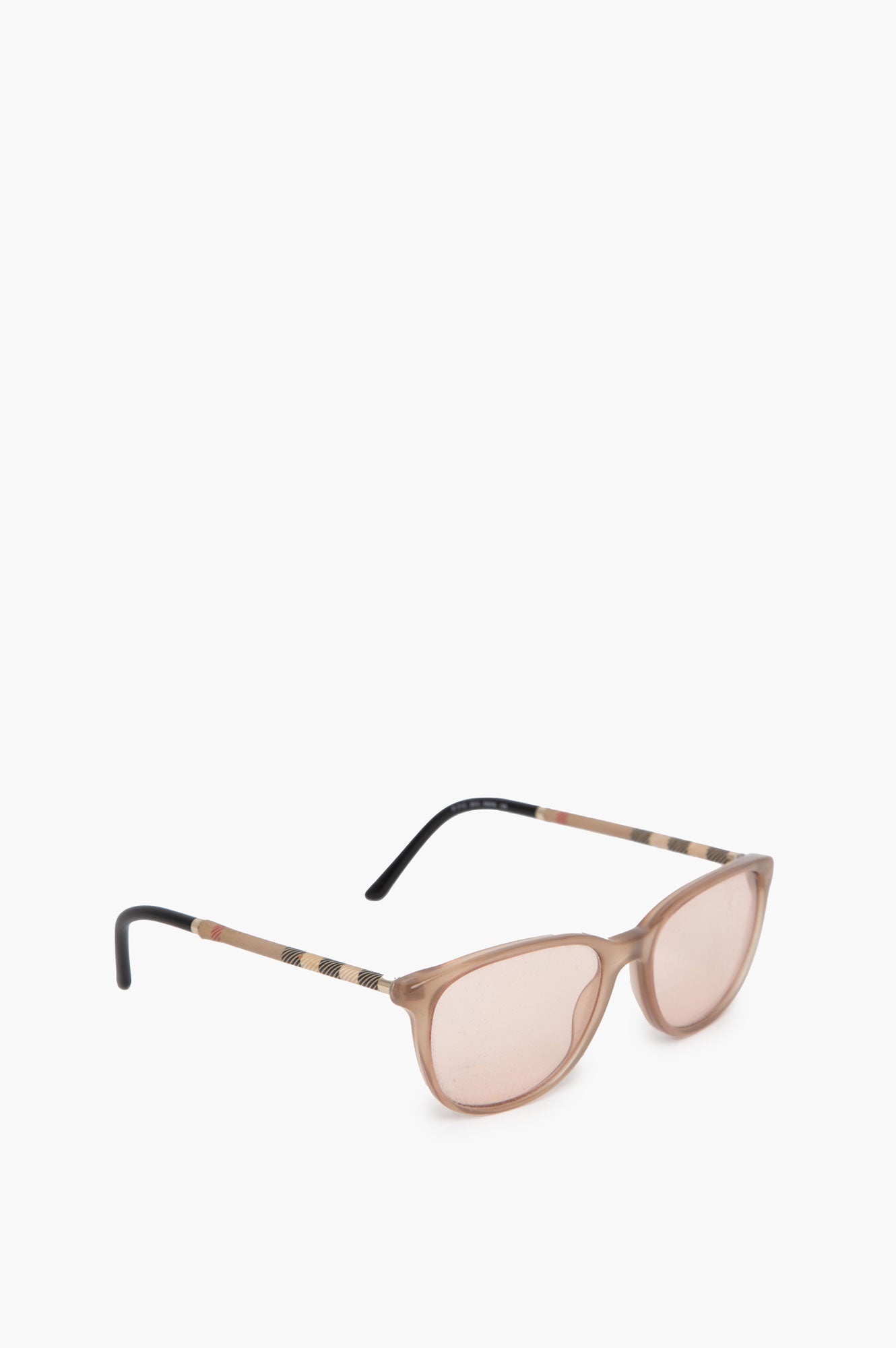 Burberry Brown Chai Lense Check Sunglasses