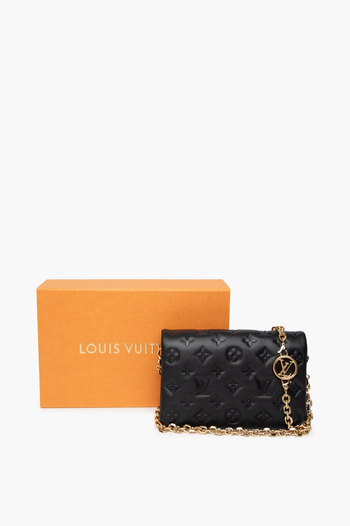 Louis Vuitton Monogram Embossed Pochette Coussin Bag