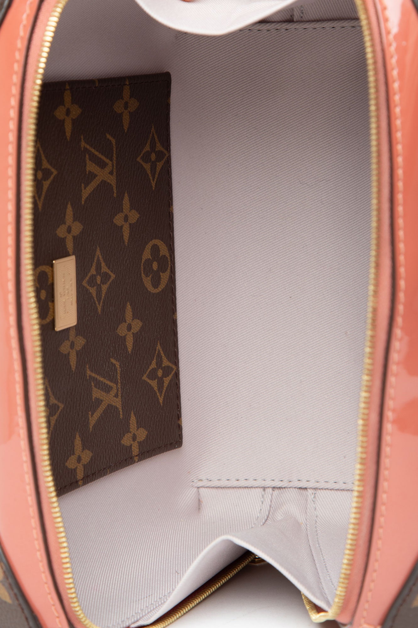 Louis Vuitton Pink Miroir Vernice Bag