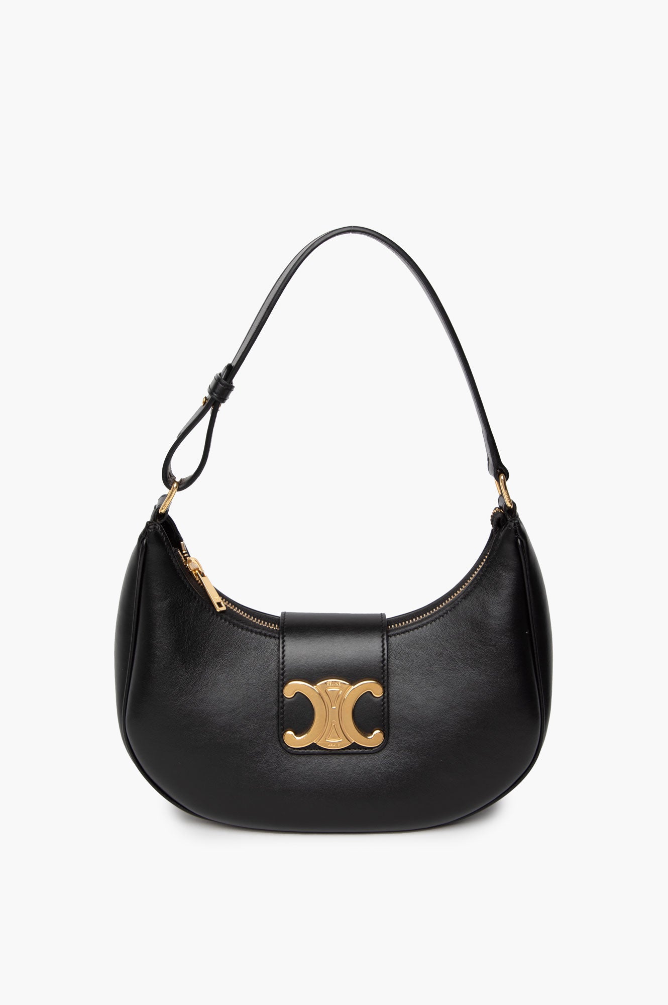 Celine Black Medium Triomph Ava Shoulder Bag