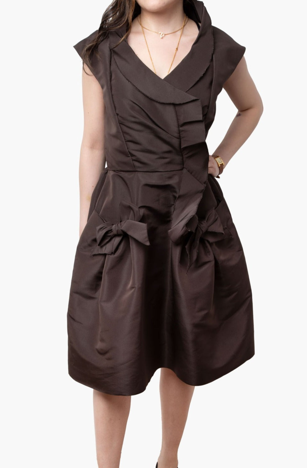 Oscar de la Renta Brown Dress Size M
