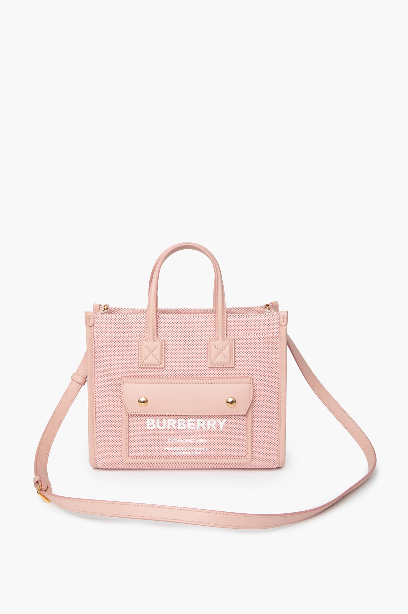 Burberry Pink Mini Freya Two Way Tote Bag