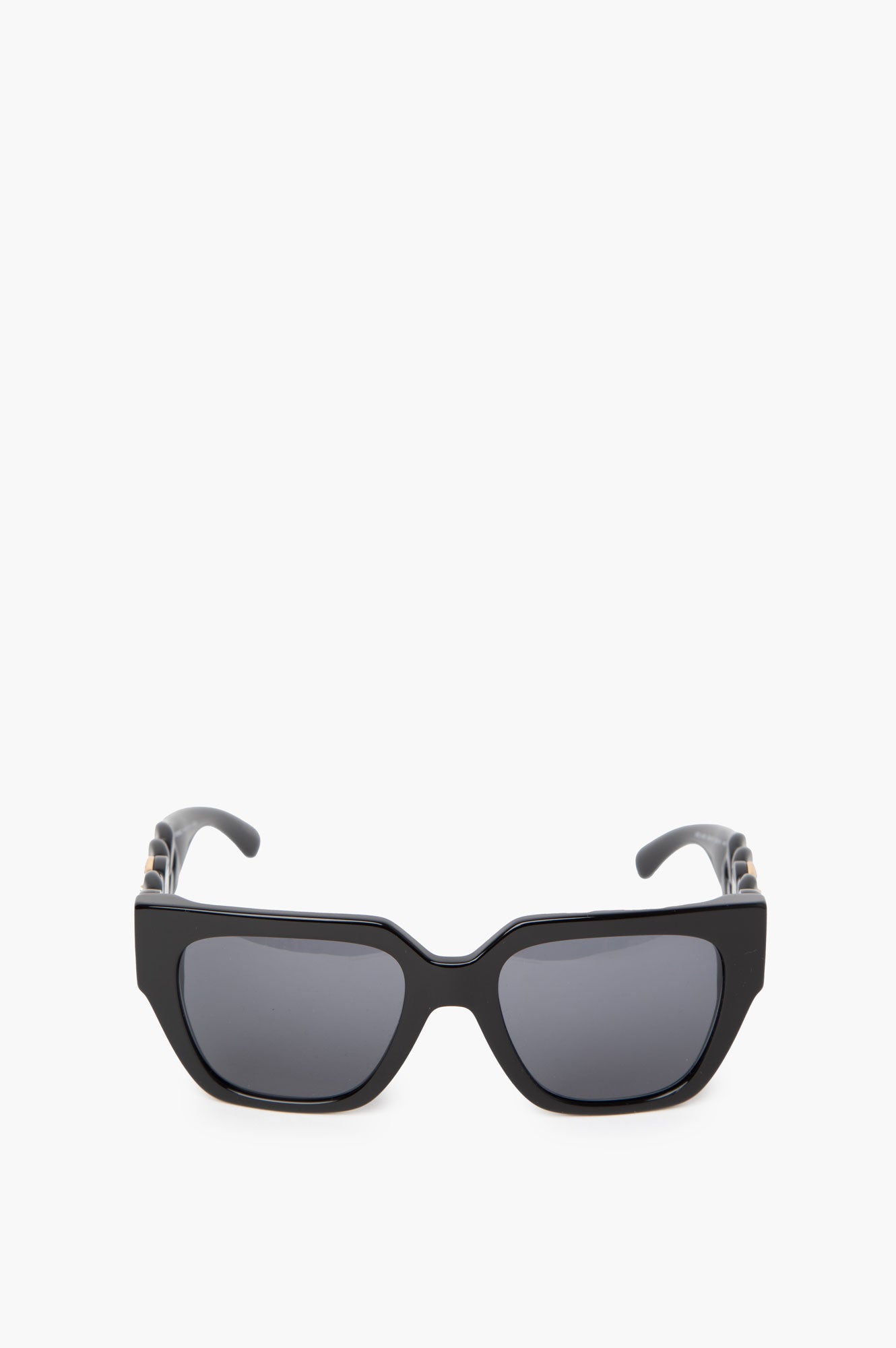 Versace Black Square Logo Sunglasses