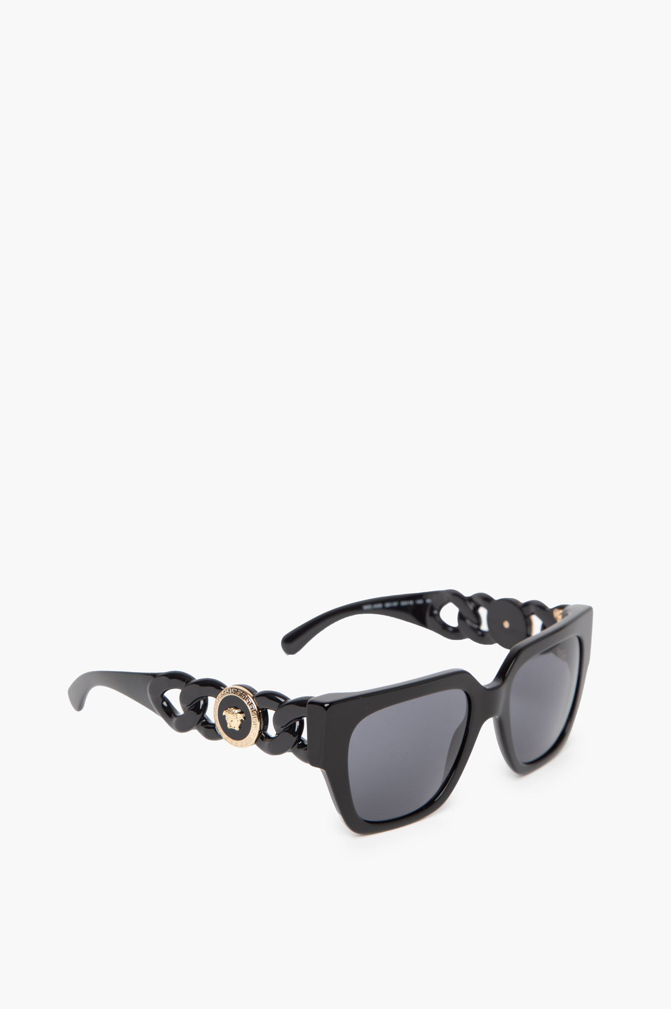 Versace Black Square Logo Sunglasses