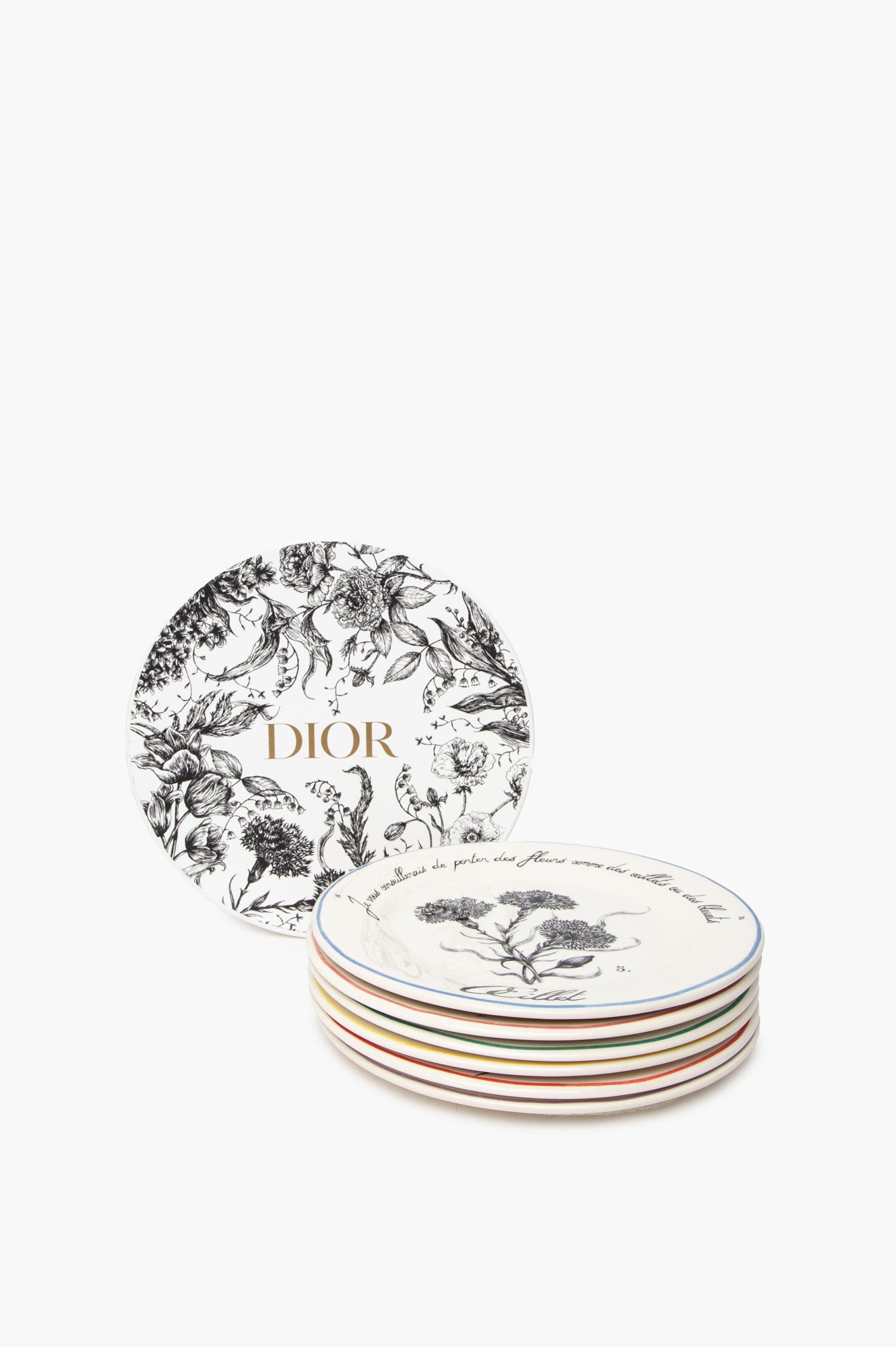 Christian Dior Dessert Plate Set of 6